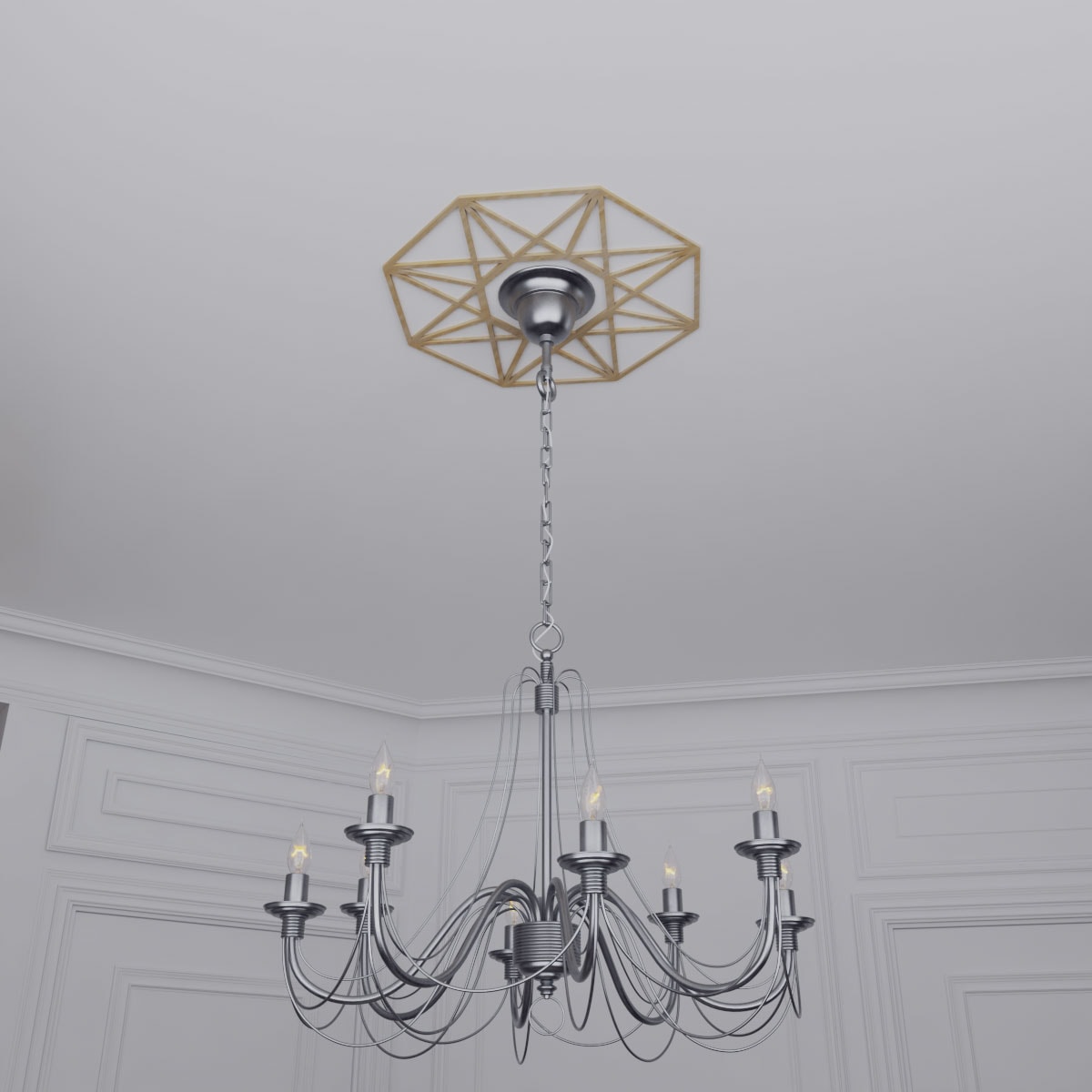 Ekena Millwork CMWP20X20X0250GDHI Ceiling-Medallions - View #11