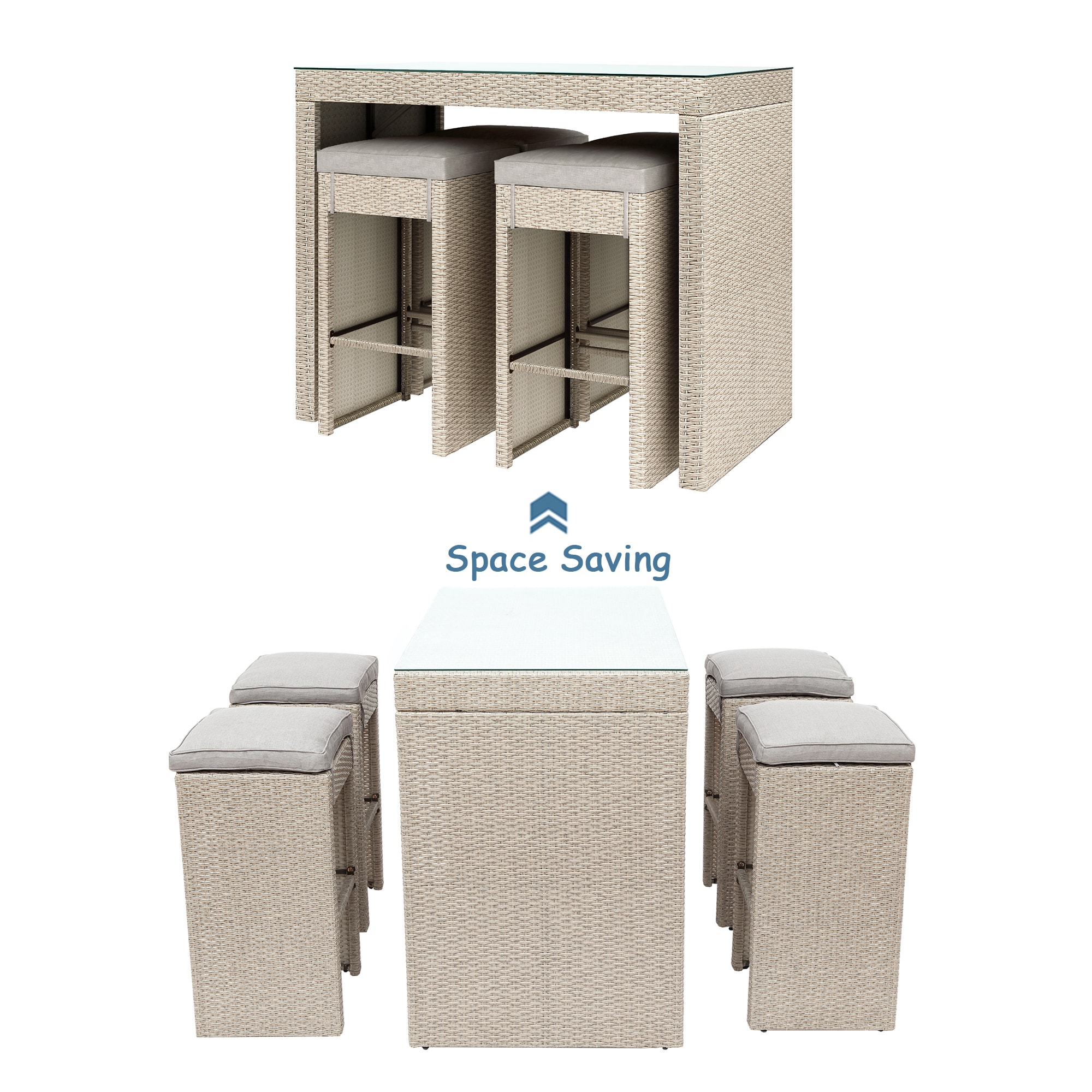 Clihome CL-BHF198BW Patio-Dining-Sets - View #15