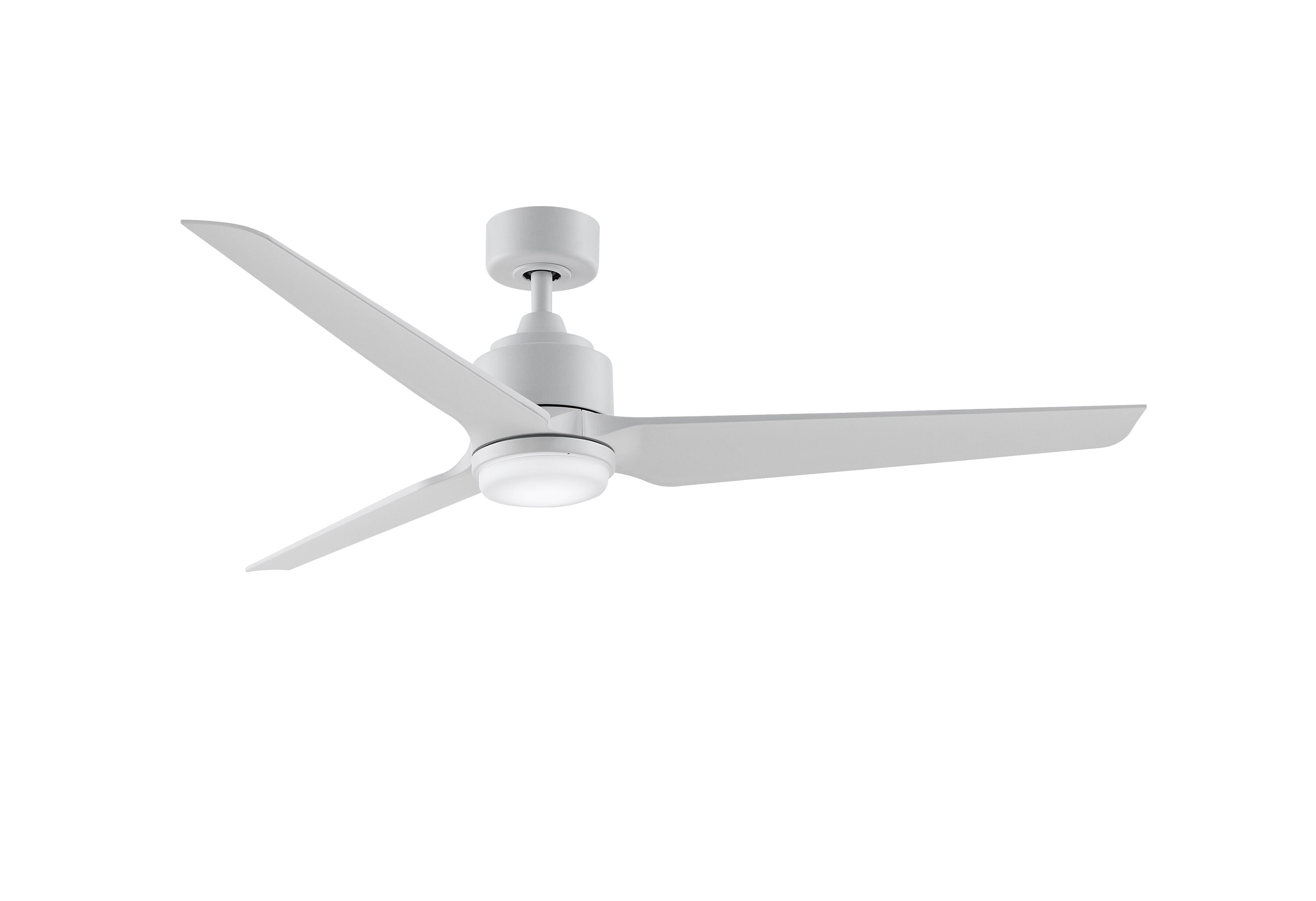 Fanimation Spitfire 96-in Galvanized with White Washed Blades Indoor/Outdoor Smart Propeller Ceiling Fan Light Kit Compatible and Remote (3-Blade) FPD6721BGZ-96WW Sansujyuku sansujyuku.com