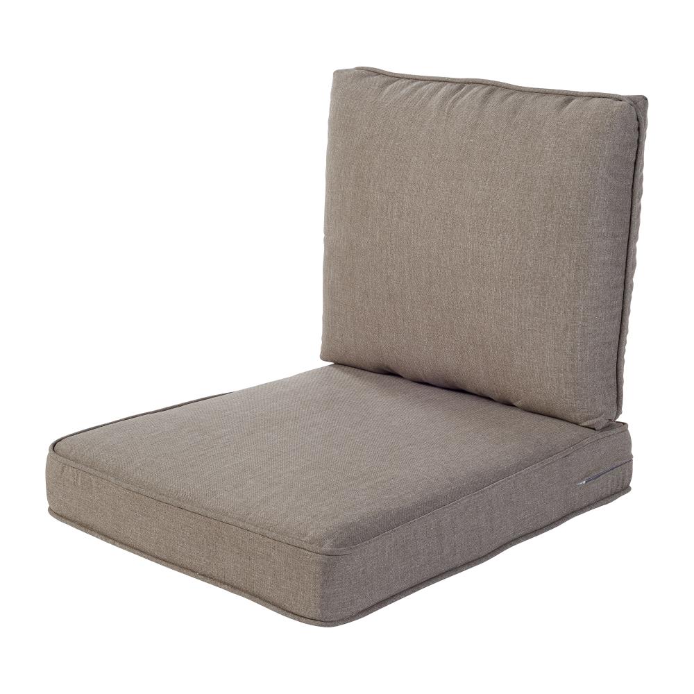 Haven Way 26-in x 23-in 2-Piece Linen Deep Seat Patio Chair Cushion in the  Patio Furniture Cushions department at