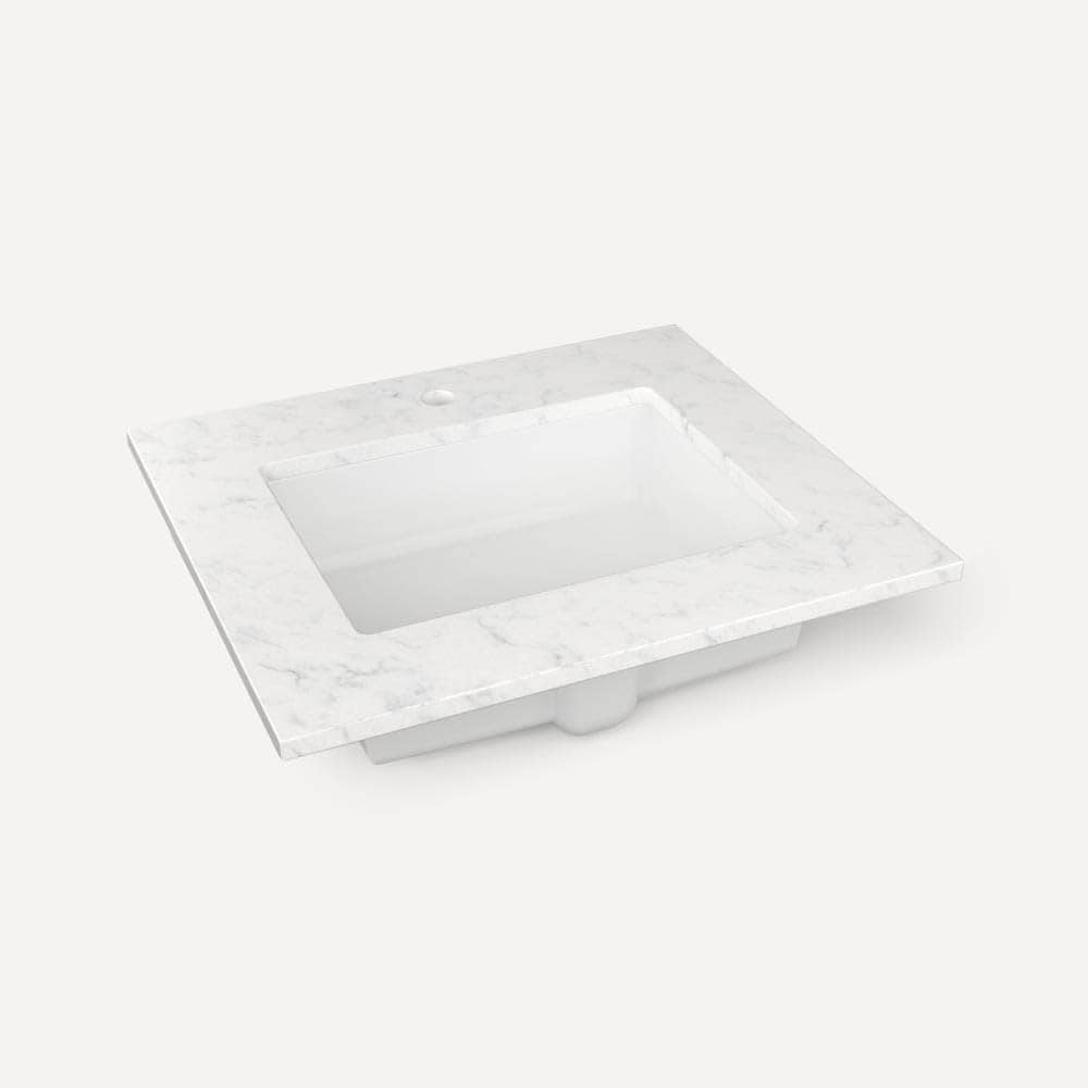 Robern  TB25UCO1 25 Inch Quartz Vanity Top for Single Hole Faucet