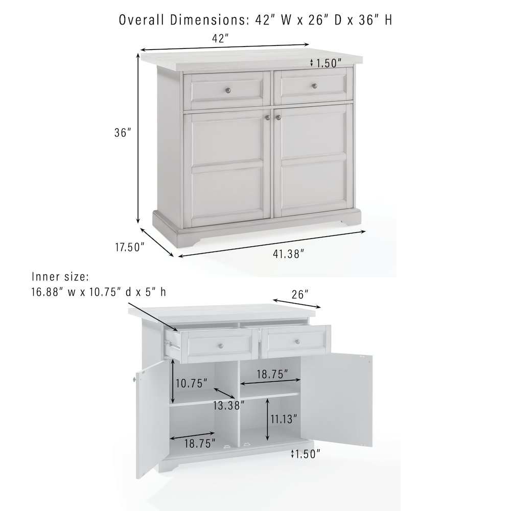 Crosley Furniture CF3047-BL Kitchen-Furniture - View #3