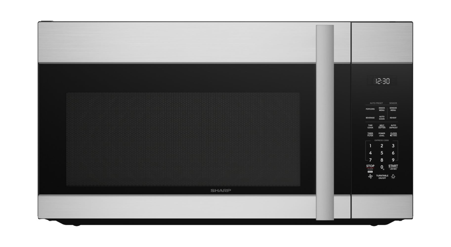 1.7-cu ft 1000-Watt Over-the-Range Microwave with Sensor Cooking (Stainless Steel) | - Sharp SMO1752JS