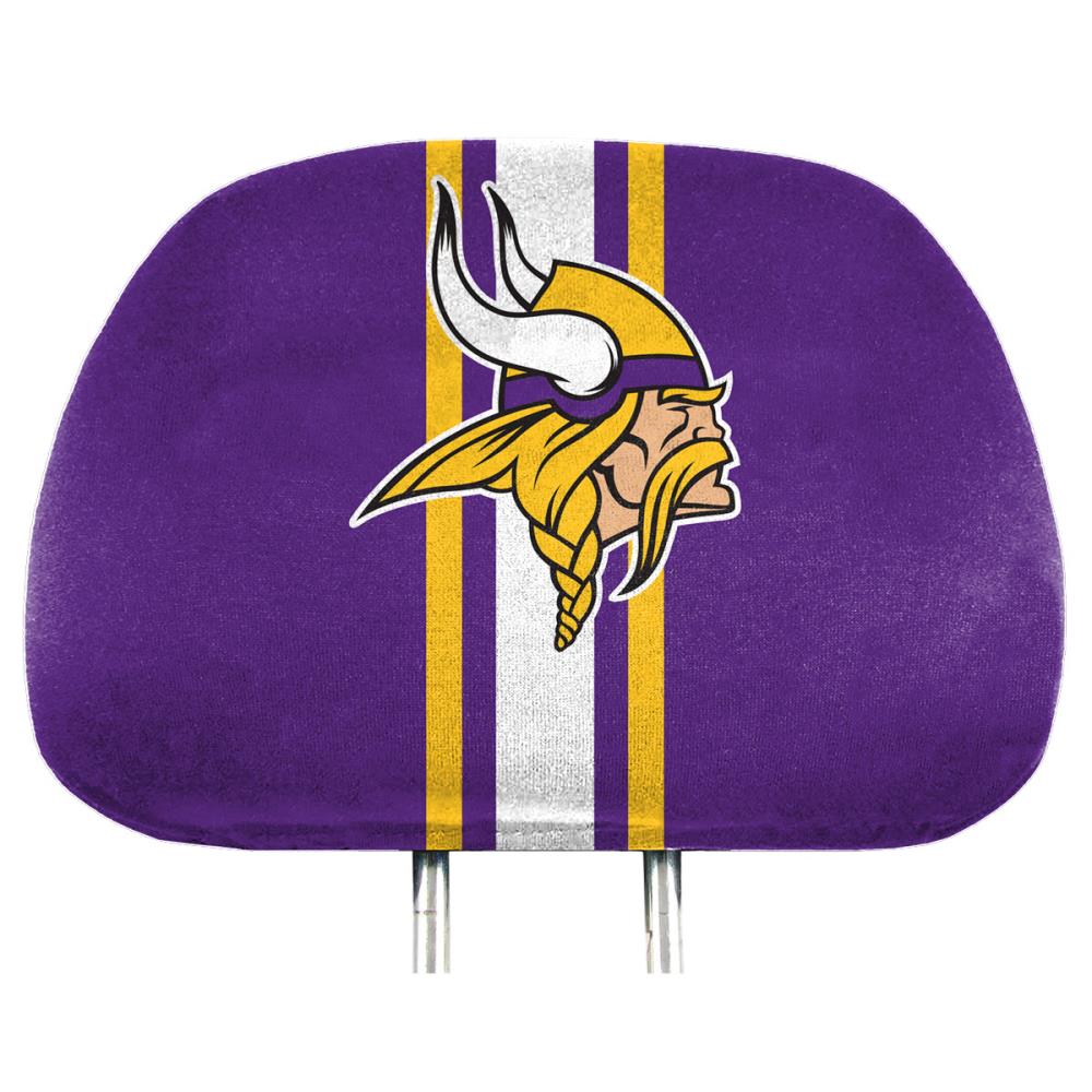 Minnesota Vikings Steering Wheel Cover and Head Rest Combo SWHRNF17