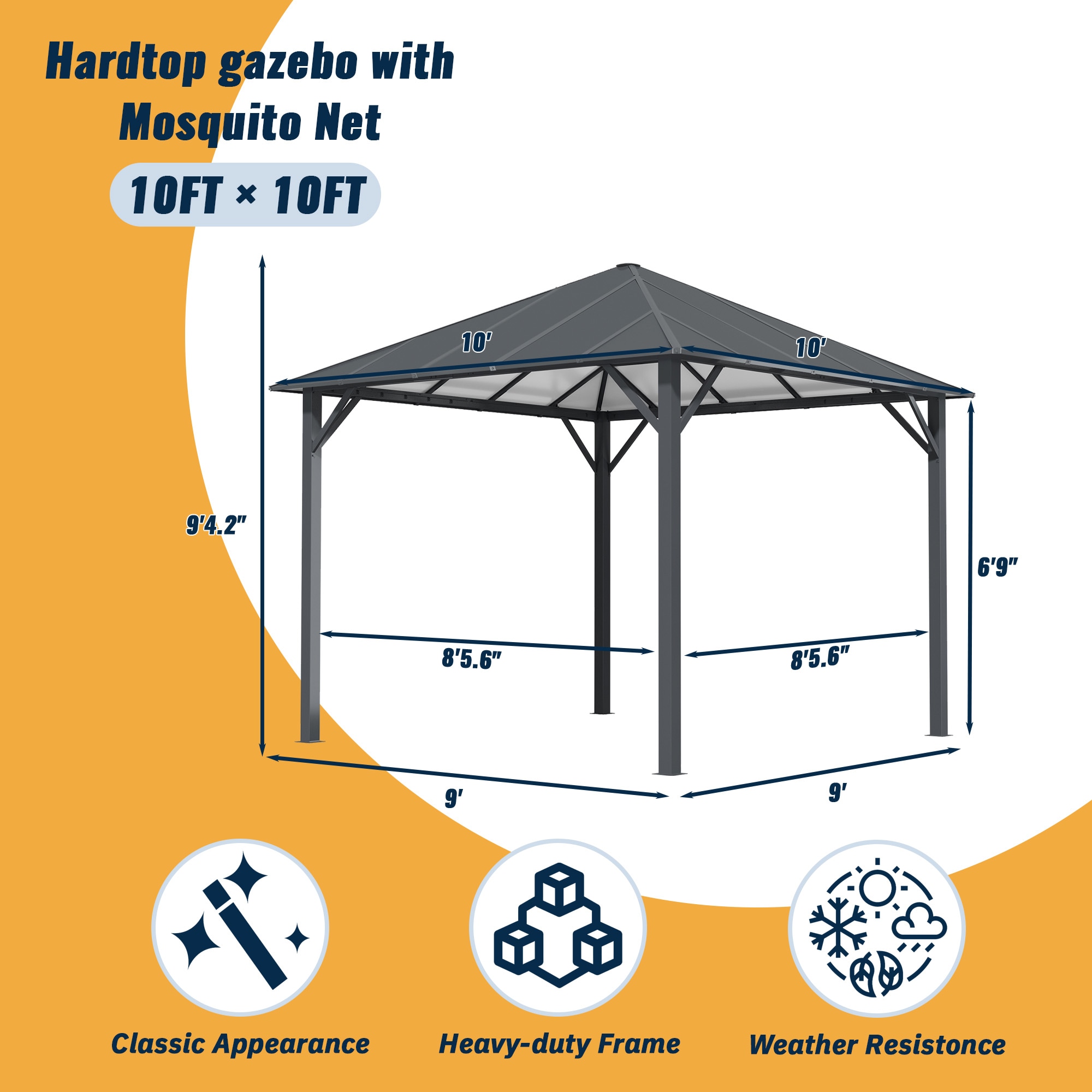 GZMR GZ-731MXA-AOR Wood-Resin-Gazebos - View #8