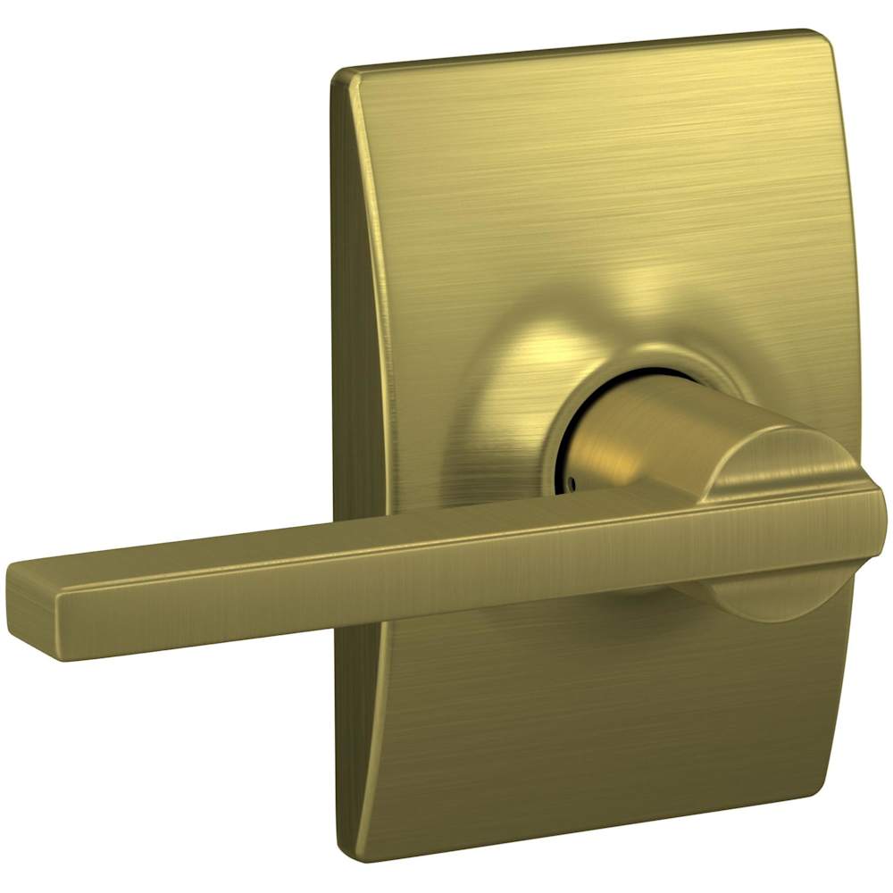 Schlage - F10LATCEN Latitude Passage Door Lever Set with the Decorative Century Trim
