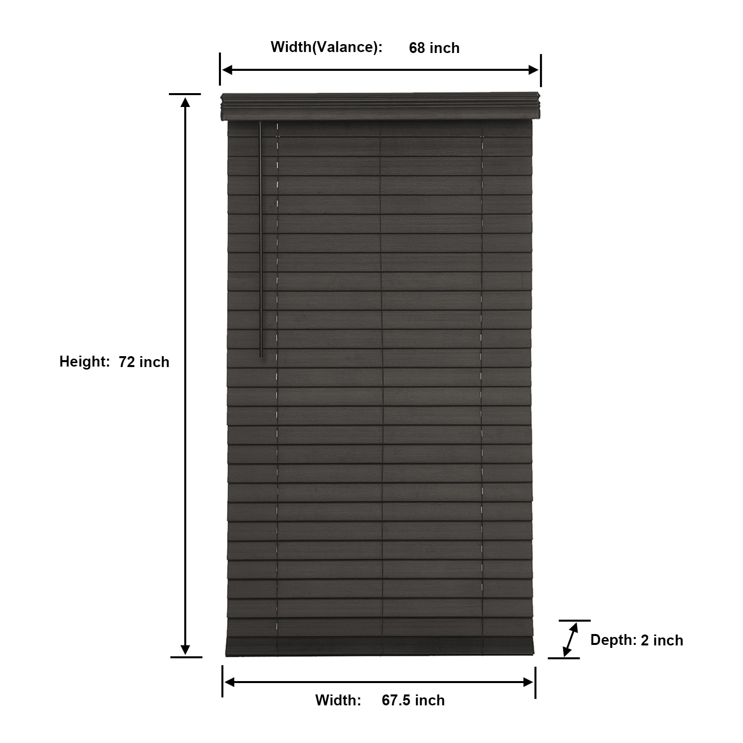 allen + roth DFHSD7272-67.5 blinds - View #7