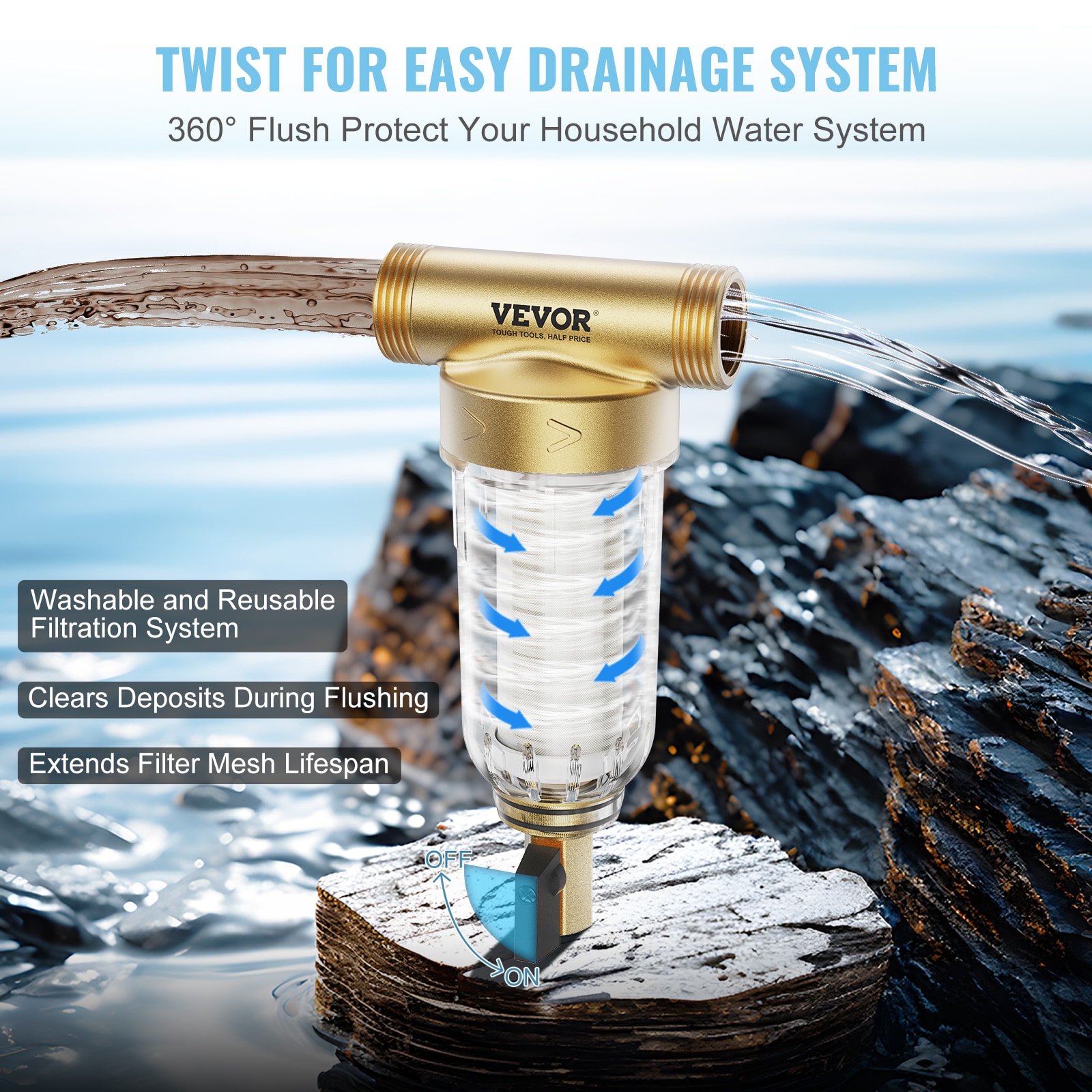 VEVOR SDCXQZSGLQZCI6BTAV0 Under-Sink-Filtration-Systems - View #3