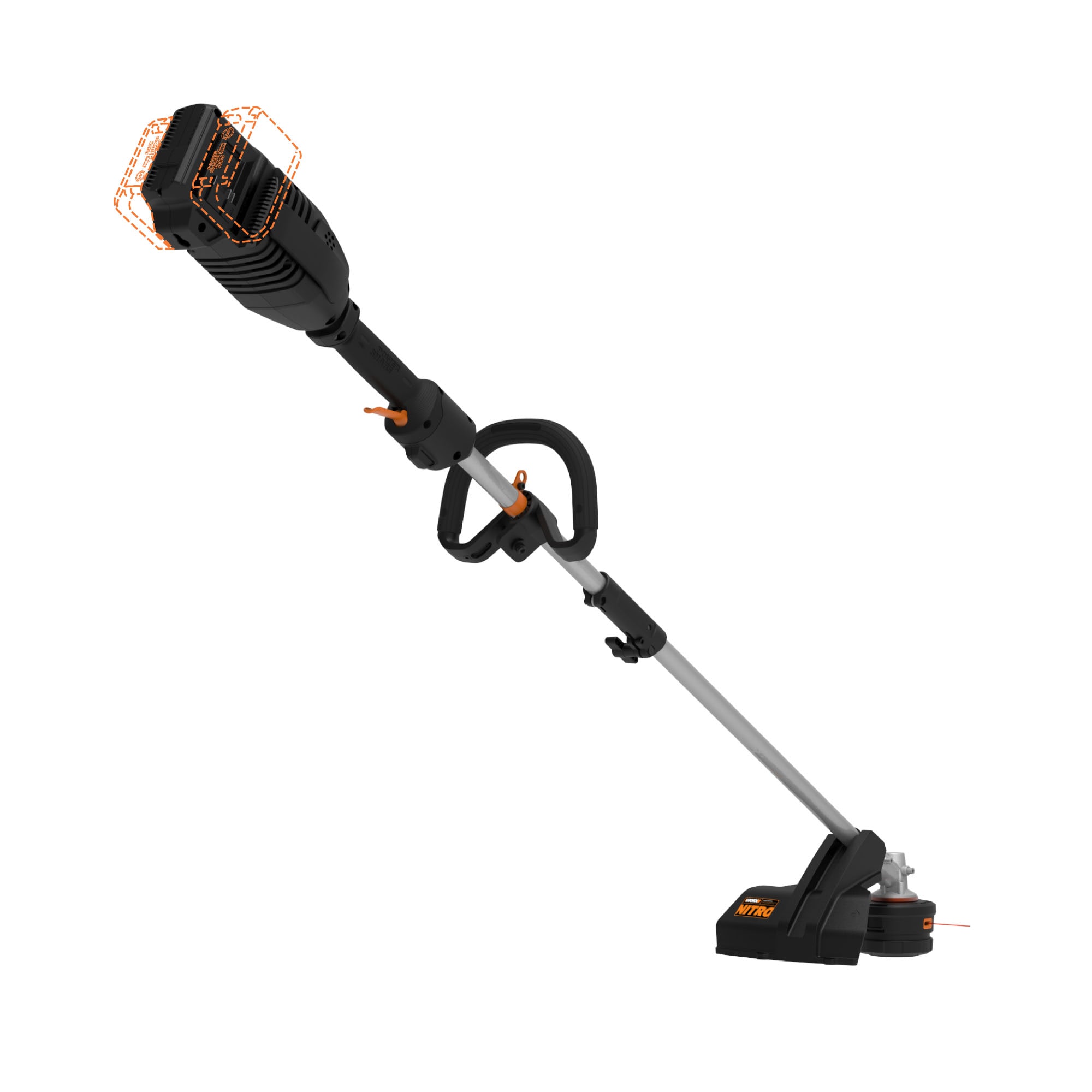 WORX Nitro Power Share 40 volt 15 in Straight Shaft Attachment