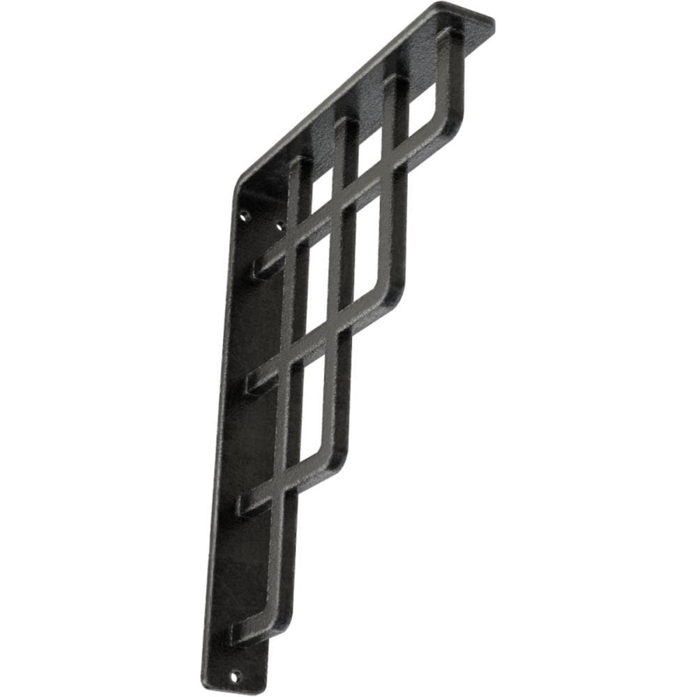 Ekena Millwork BKTM01X07X10SDIAPW Diane 7.5-in x 1.5-in x 10-in Gray Wrought iron Mounting bracket