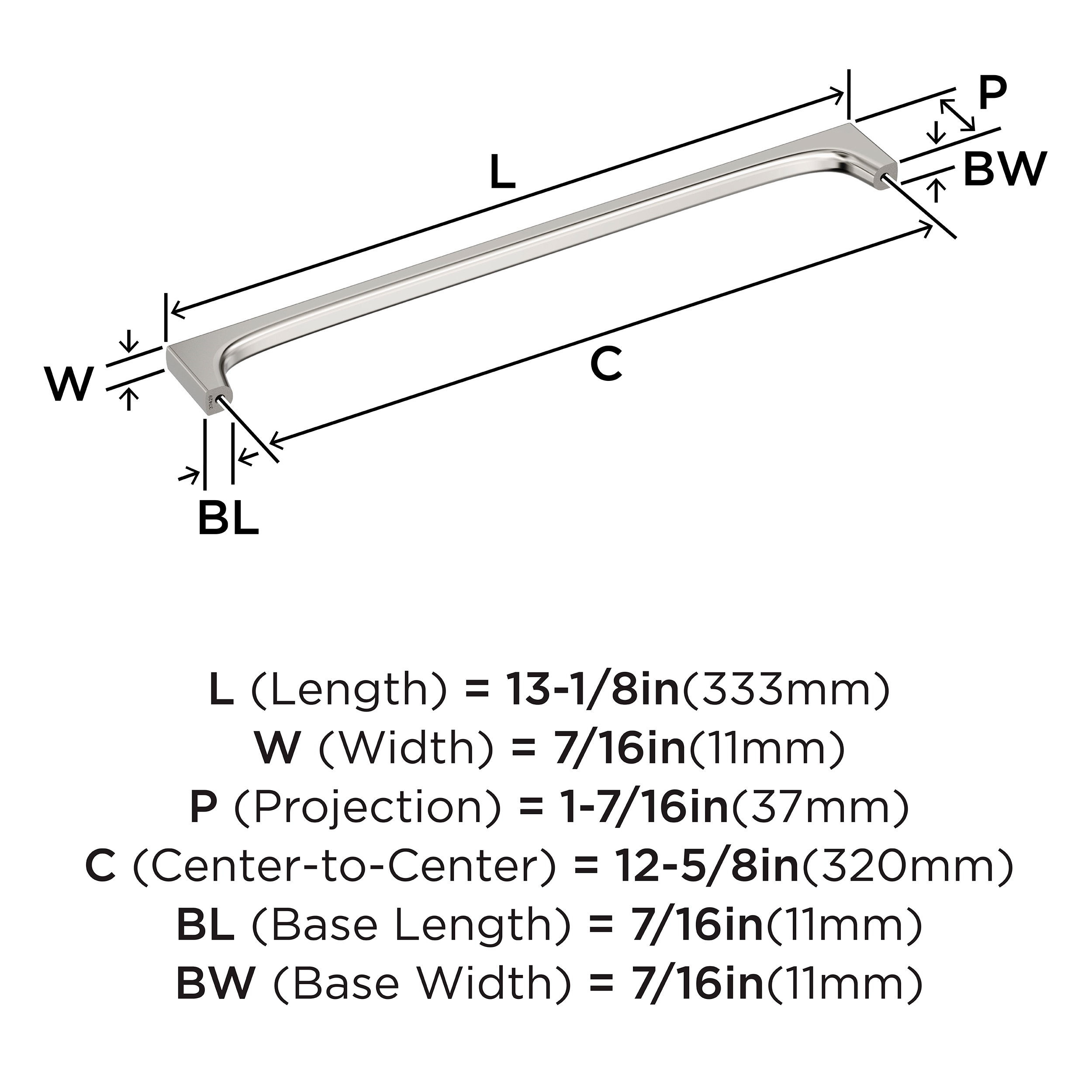 Amerock BP37429PN Cabinet-Pulls - View #4