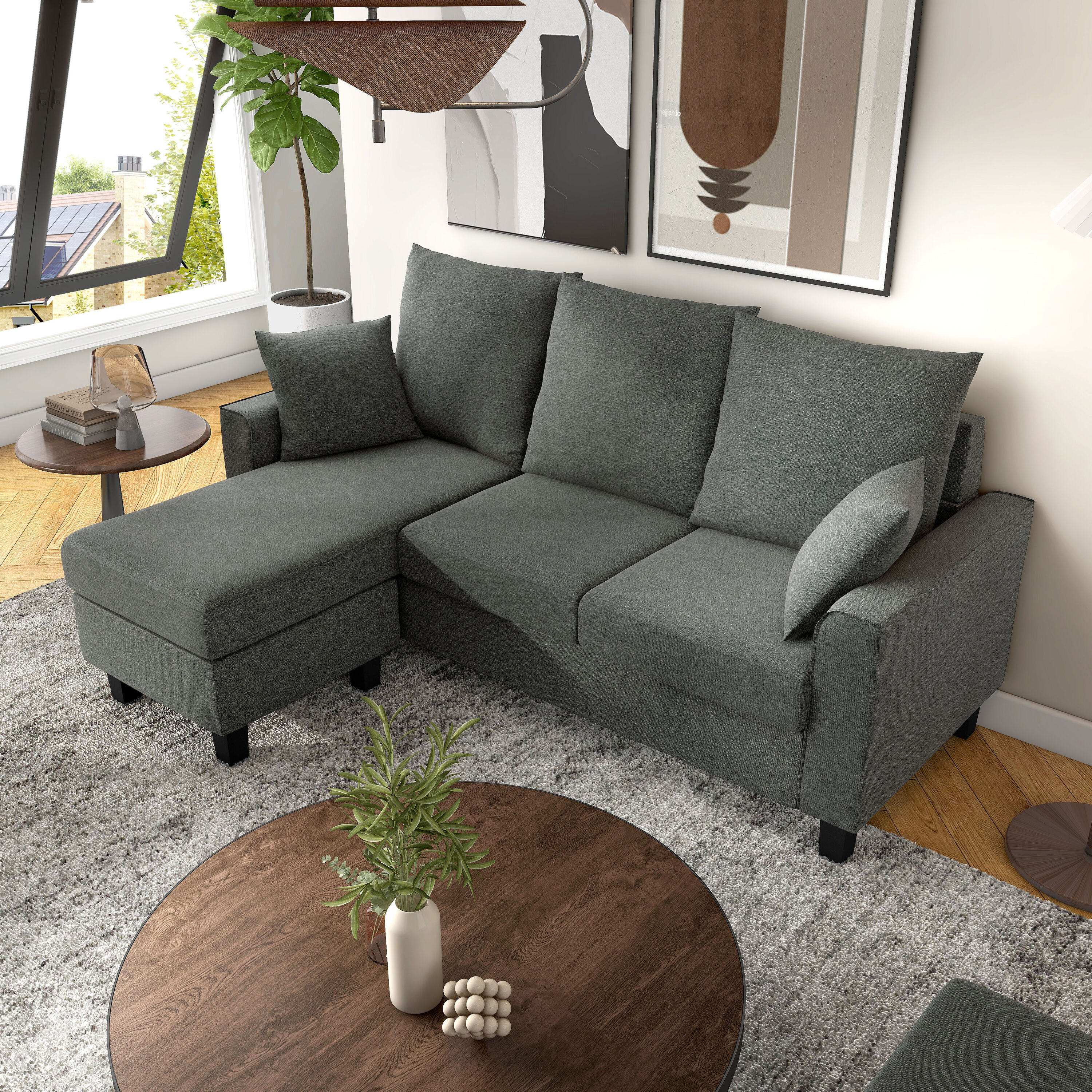Furniture of America 005L-2005DG-SEC Sofas-Loveseats - View #4