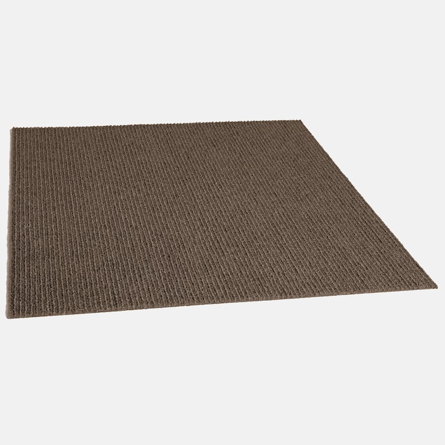 Vanguard 15-Pack 24-in Espresso Pattern Peel-and-Stick Carpet Tile Vanguard 15-Pack 24-in Espresso Pattern Peel-and-Stick Carpet Tile