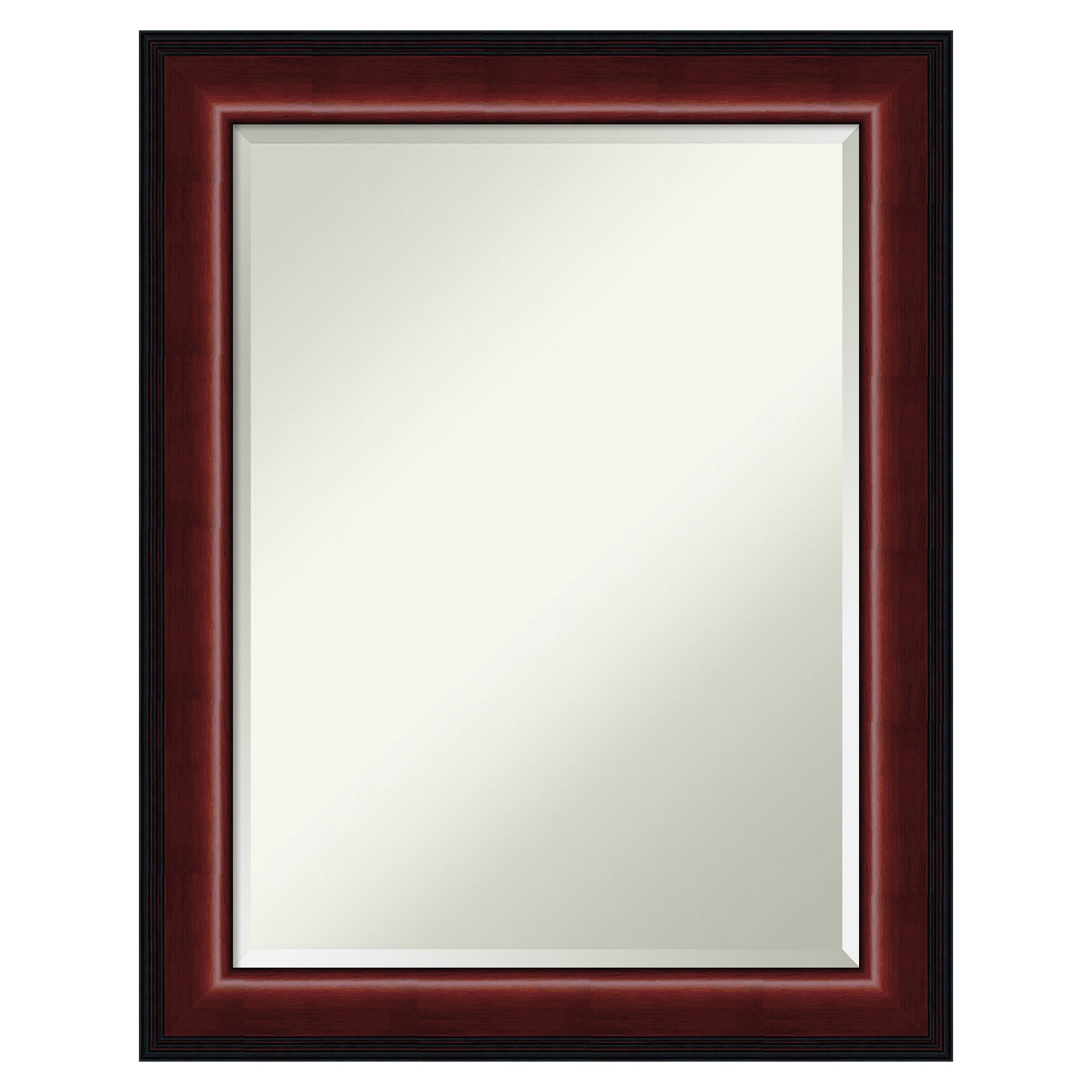 Amanti Art DSW4016437 Cambridge 22.5-Inches x 28.5-Inches Framed Rectangle Bathroom Vanity Mirror ( Mahogany Cherry )