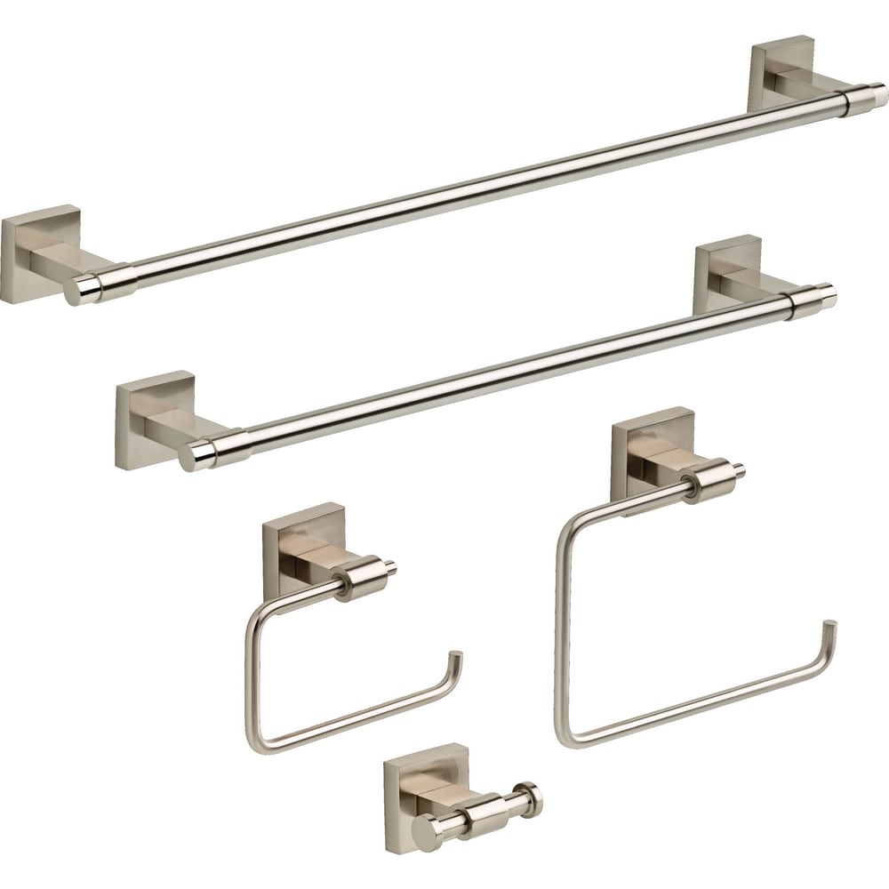 Franklin Brass Maxted 24-in Brushed Nickel Wall Mount Single Towel Bar ...