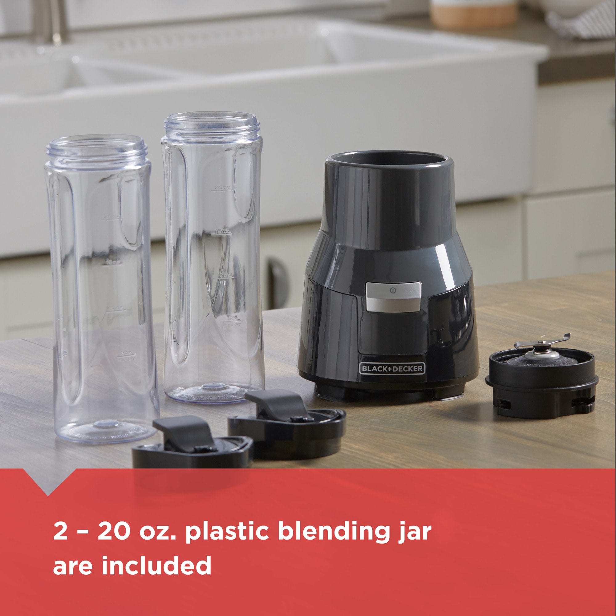 BLACK AND DECKER BL1820 6 CUPS 48 OZ BLENDER WITH 20 Oz PERSONAL