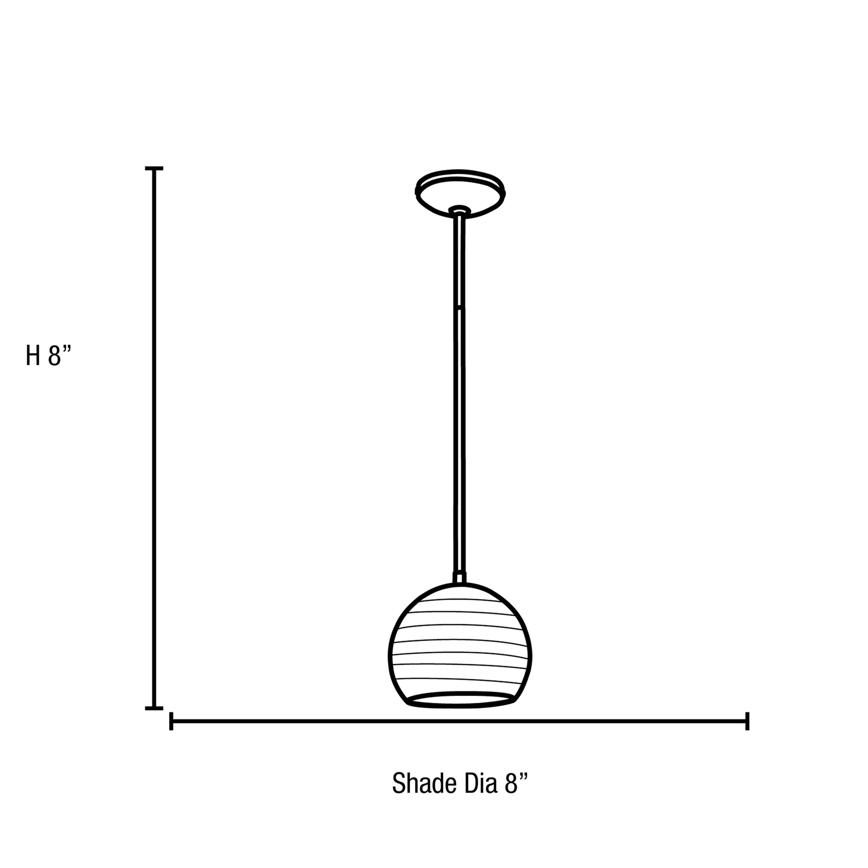 Access Lighting 28085-1R-ORB/WHTLN Pendant-Lights - View #2