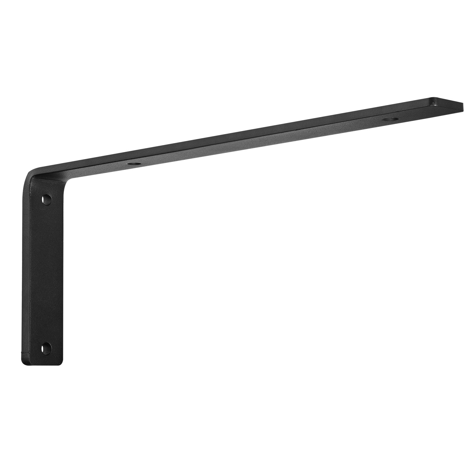 Mecale 4-Pack 10-in Carbon Steel L-Shaped Floating Shelf Brackets 160 lb Heavy Duty Matte Black