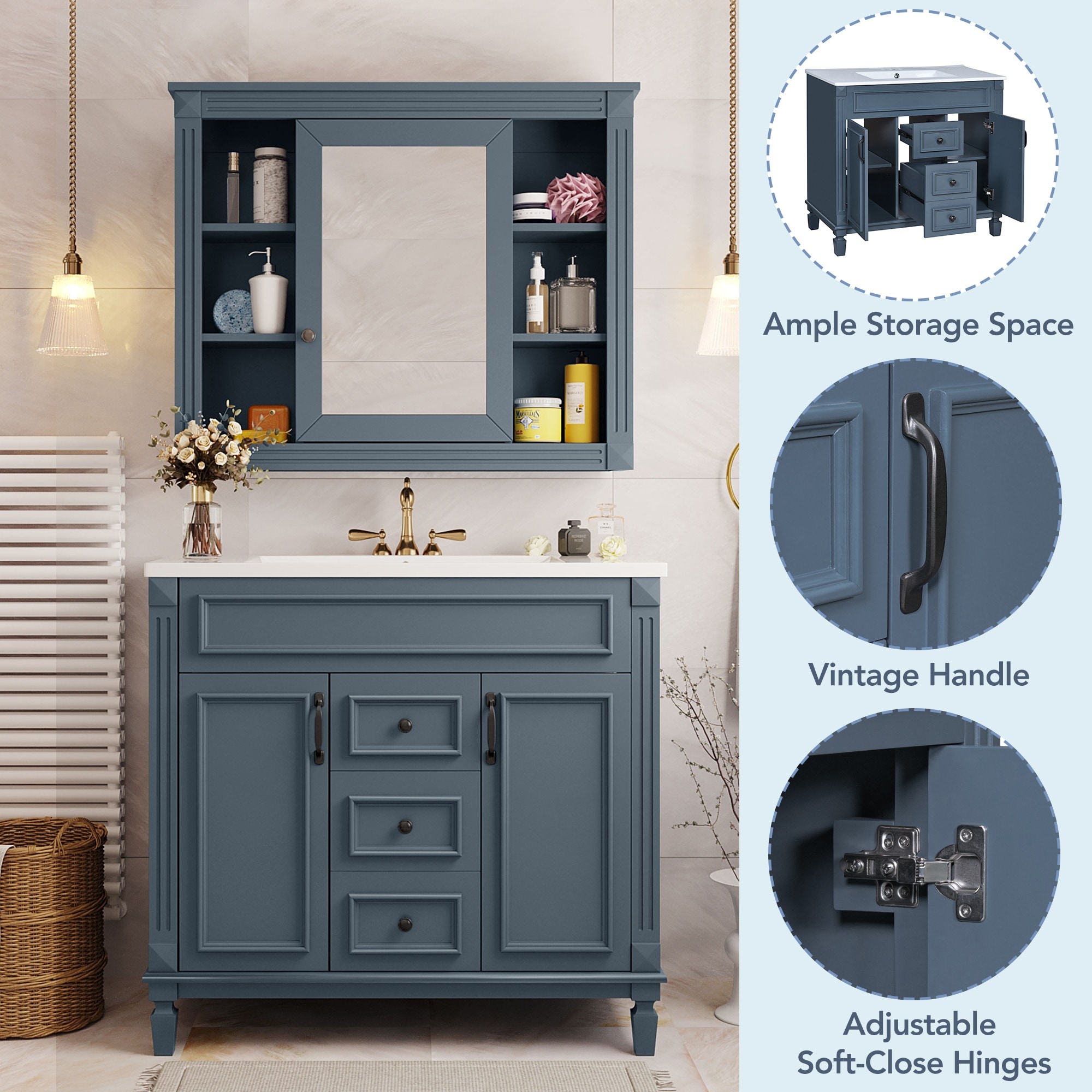 Dexmalle D710P230231C Bath-Vanity-Combo - View #7