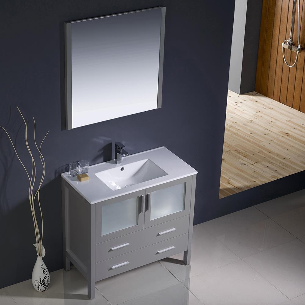 Fresca FVN6236GR-UNS Bath-Vanity-Combo - View #4