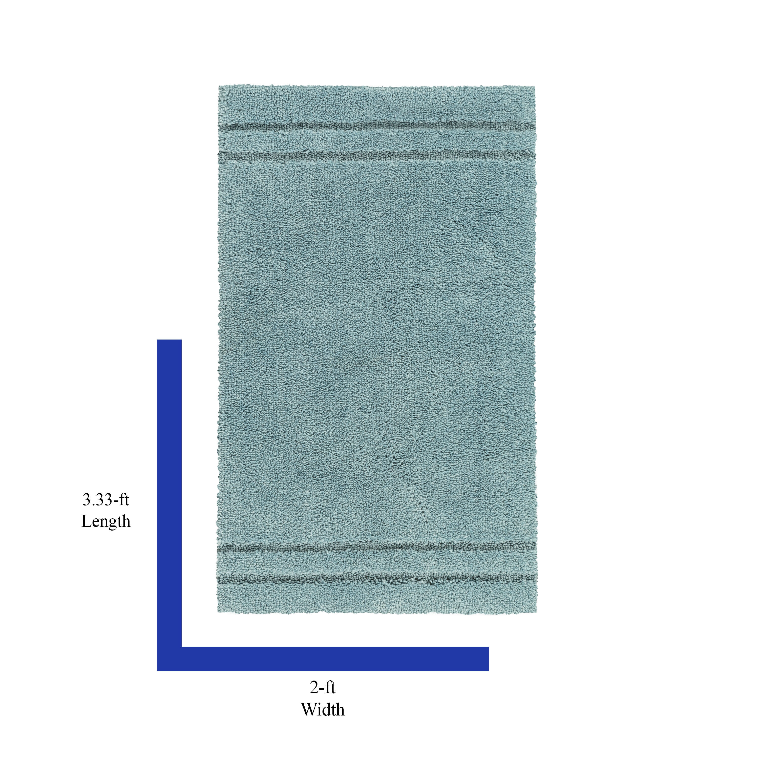 allen + roth 24-in x 40-in Dark Gray Polyester Bath Mat in the Bathroom Rugs  & Mats department at