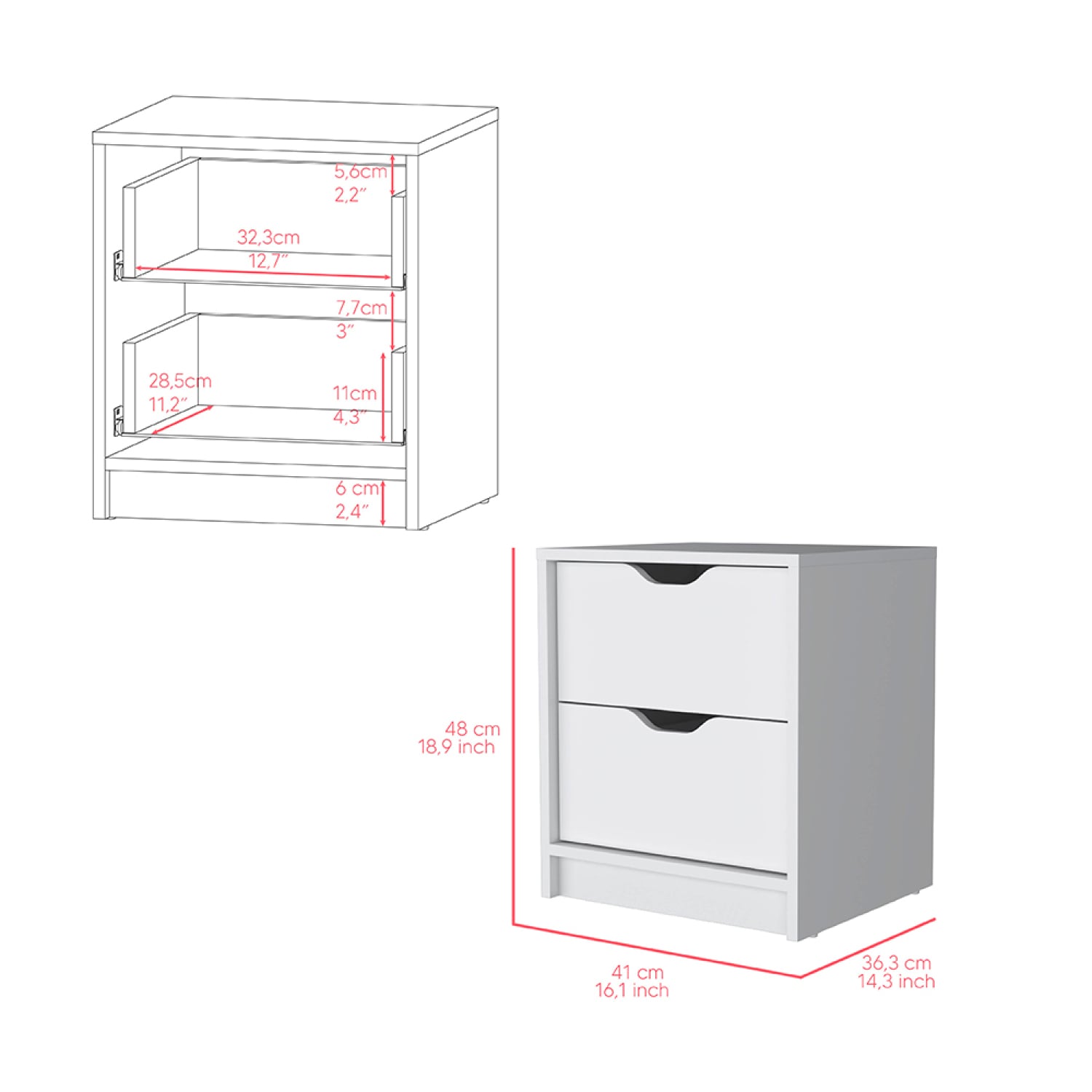 Streamdale Furniture B092122833 nightstands - View #3
