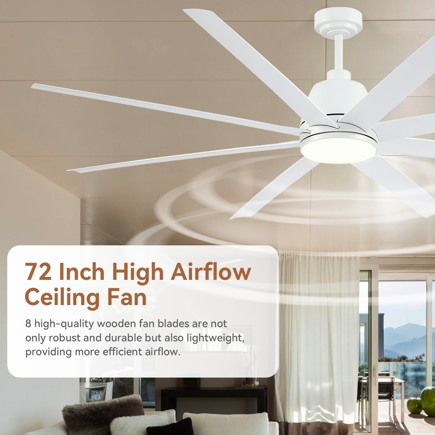 Gleam Flare GF3228-72WH Ceiling-Fans - View #5