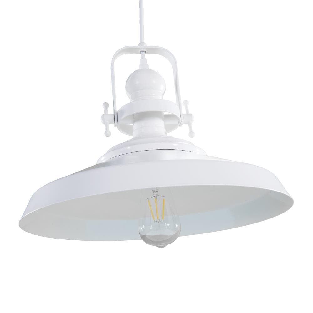 Boston Loft Furnishings ATG7082 Matte white Modern/contemporary Bell Medium Hanging Pendant light