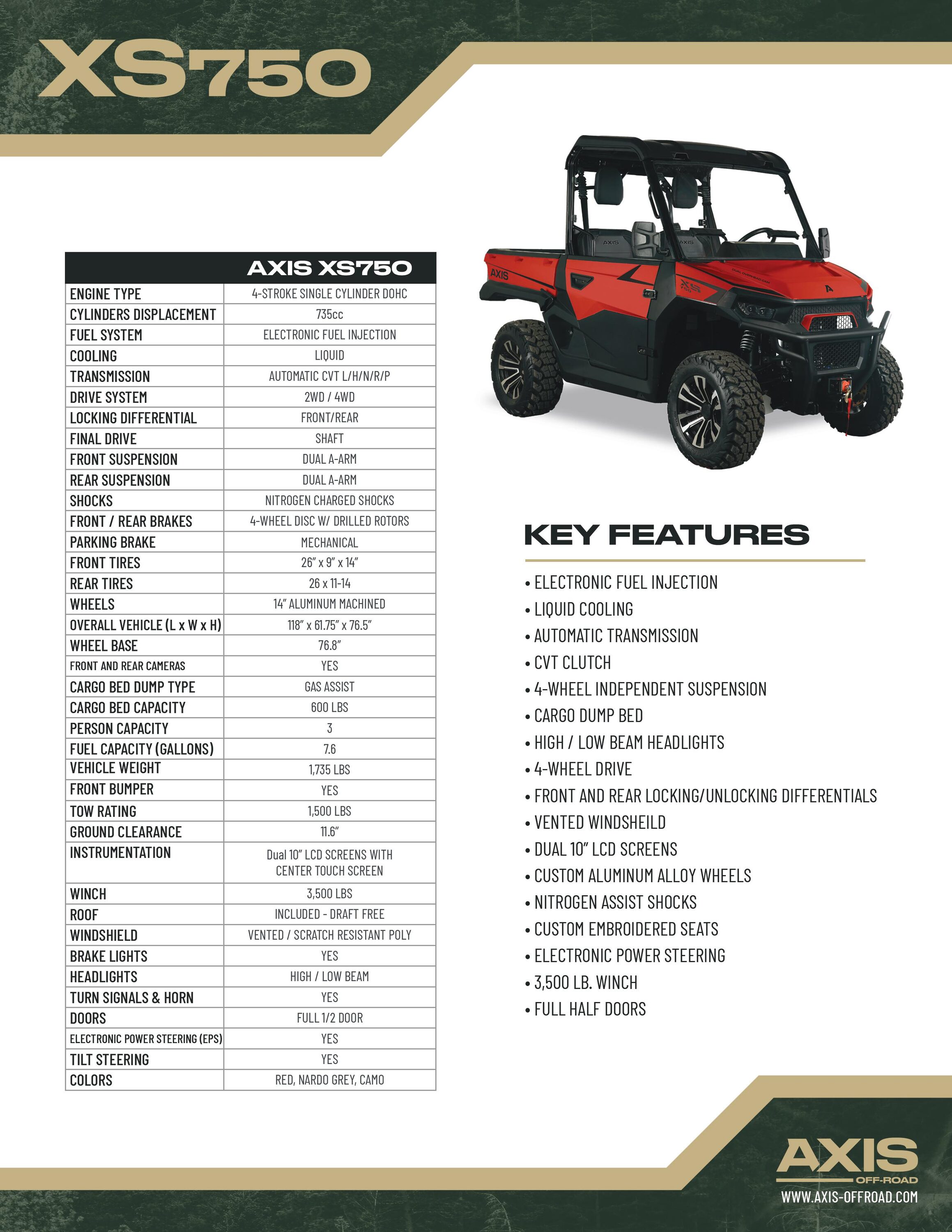 Axis AXIS750CAMO Motorized-Vehicles - View #2