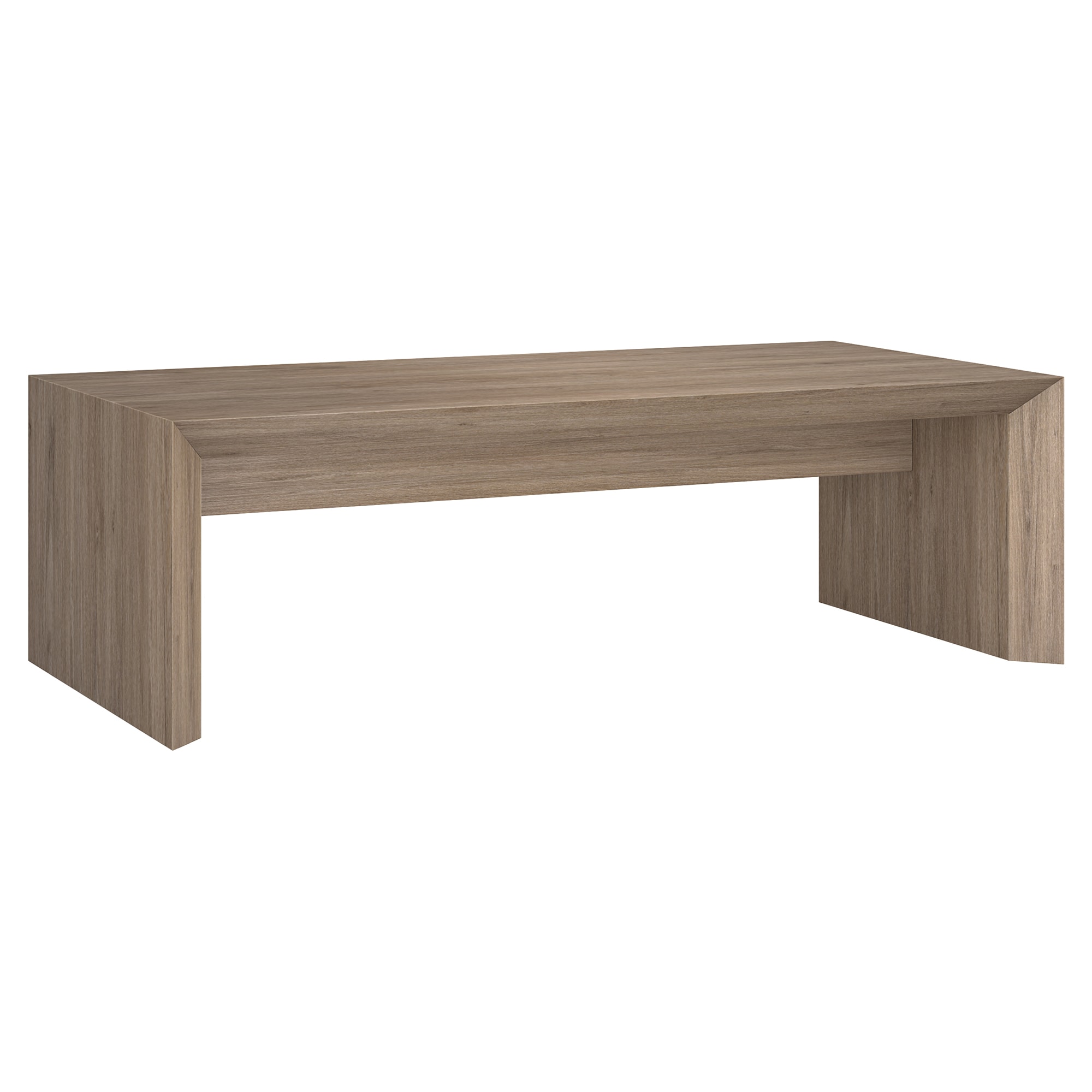 Hailey Home CT2060 Oswin Antiqued Gray Oak MDF Modern Coffee Table