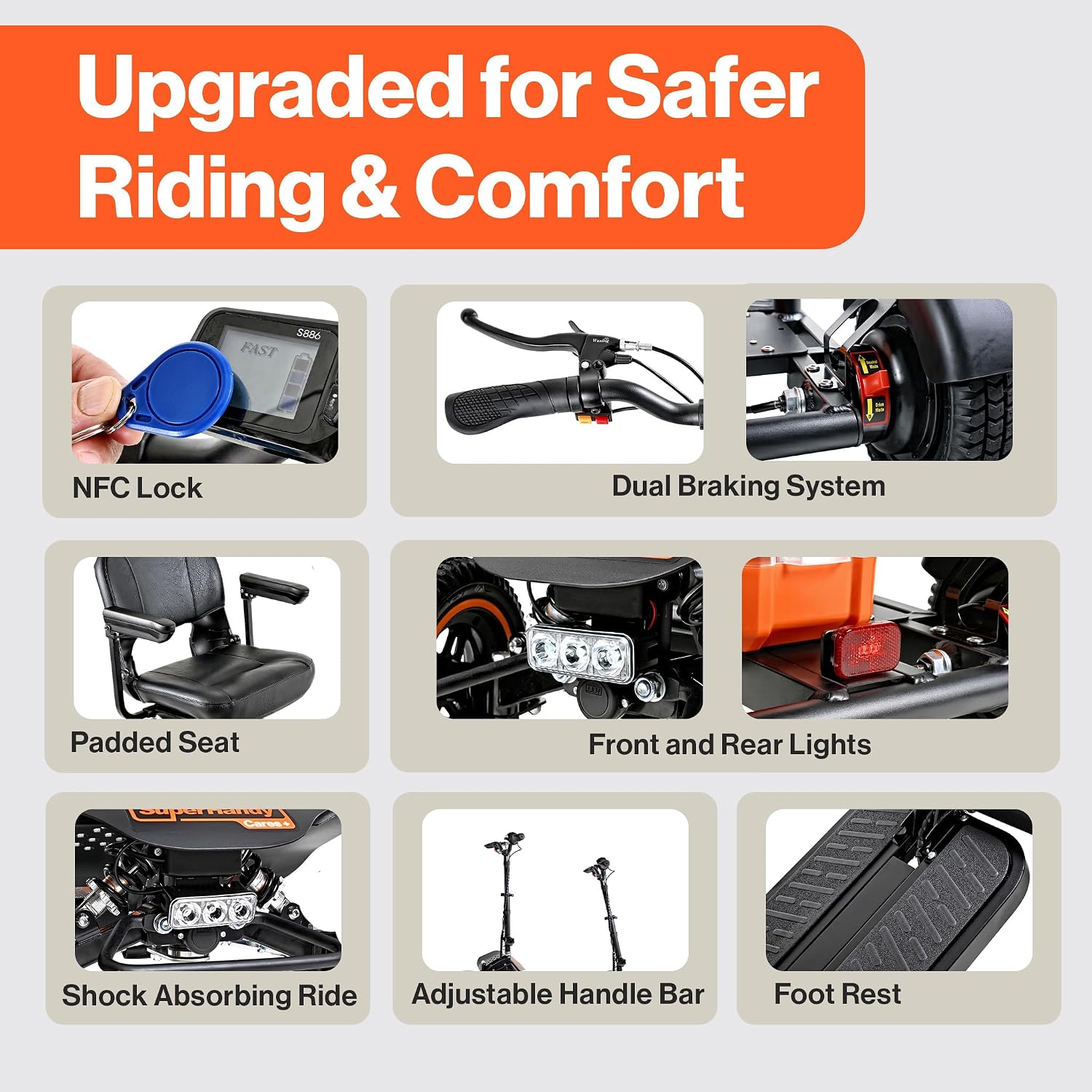 SuperHandy GUT193 Walkers-Wheelchairs-Rollators - View #7
