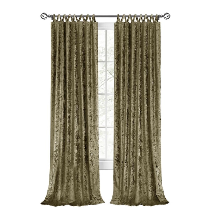 Achim 84 In Moss Polyester Light, Moss Green Curtains
