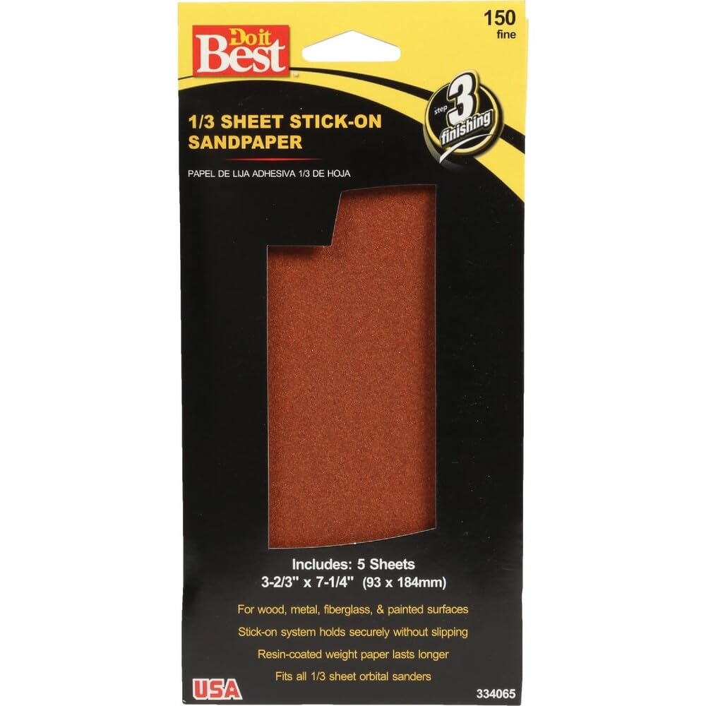 Ali Industries Do it Best 1/3 Sheet Stick-On Sanding Sheets