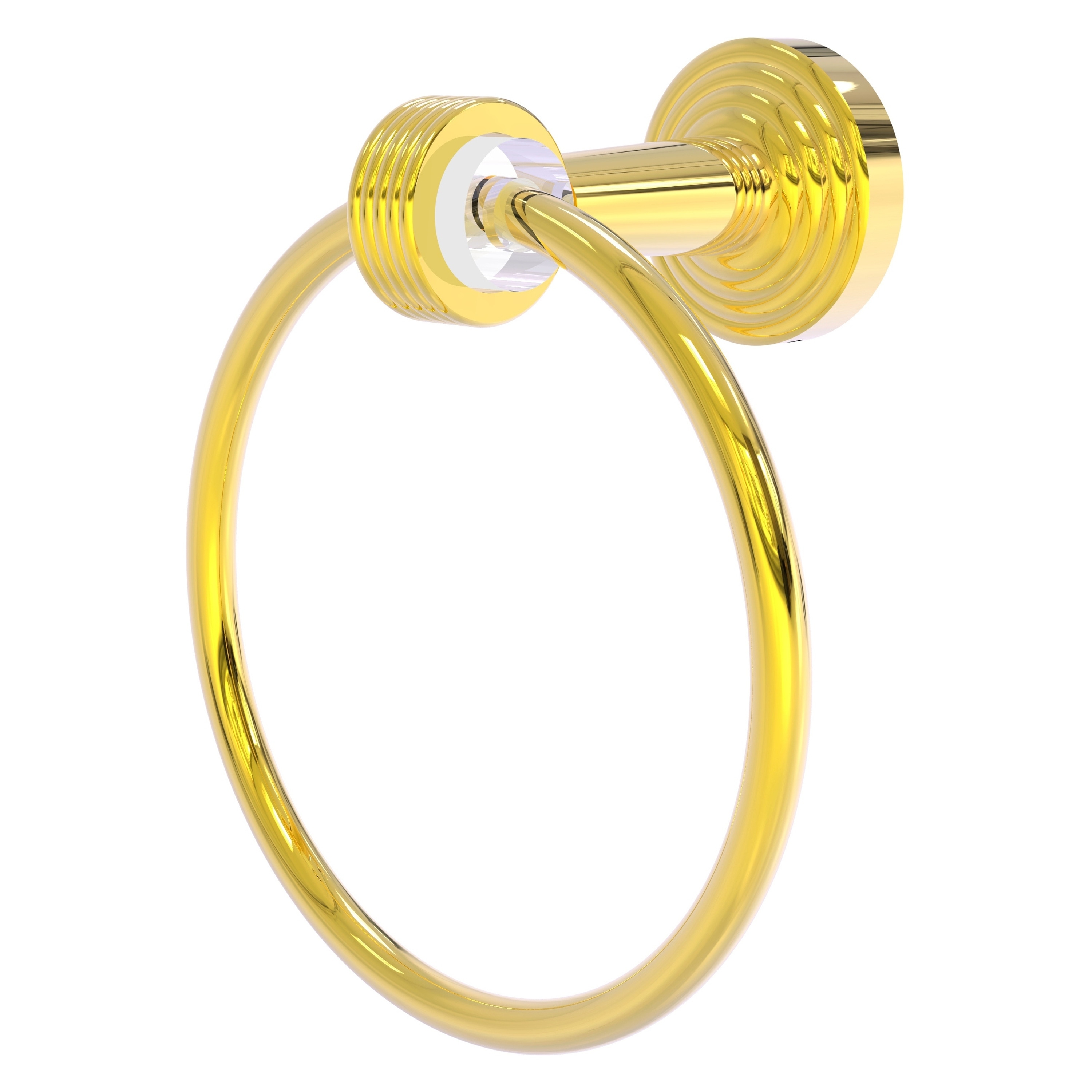 Allied Brass PB-16G-PB Pacific Beach Polished Brass Wall mount Single Towel Ring