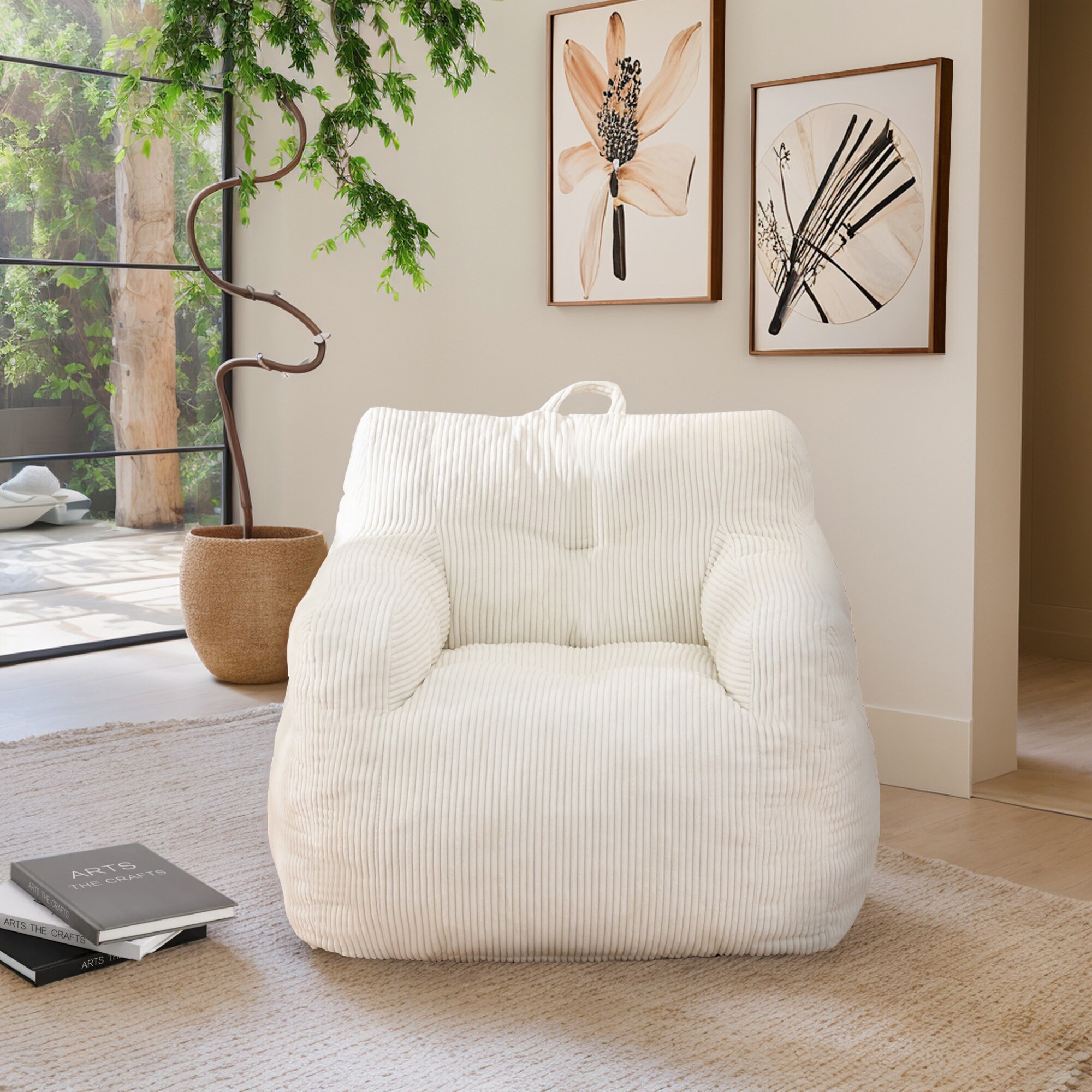 Hrinhom HC-D2010-WHITE Bean-Bag-Chairs - View #2