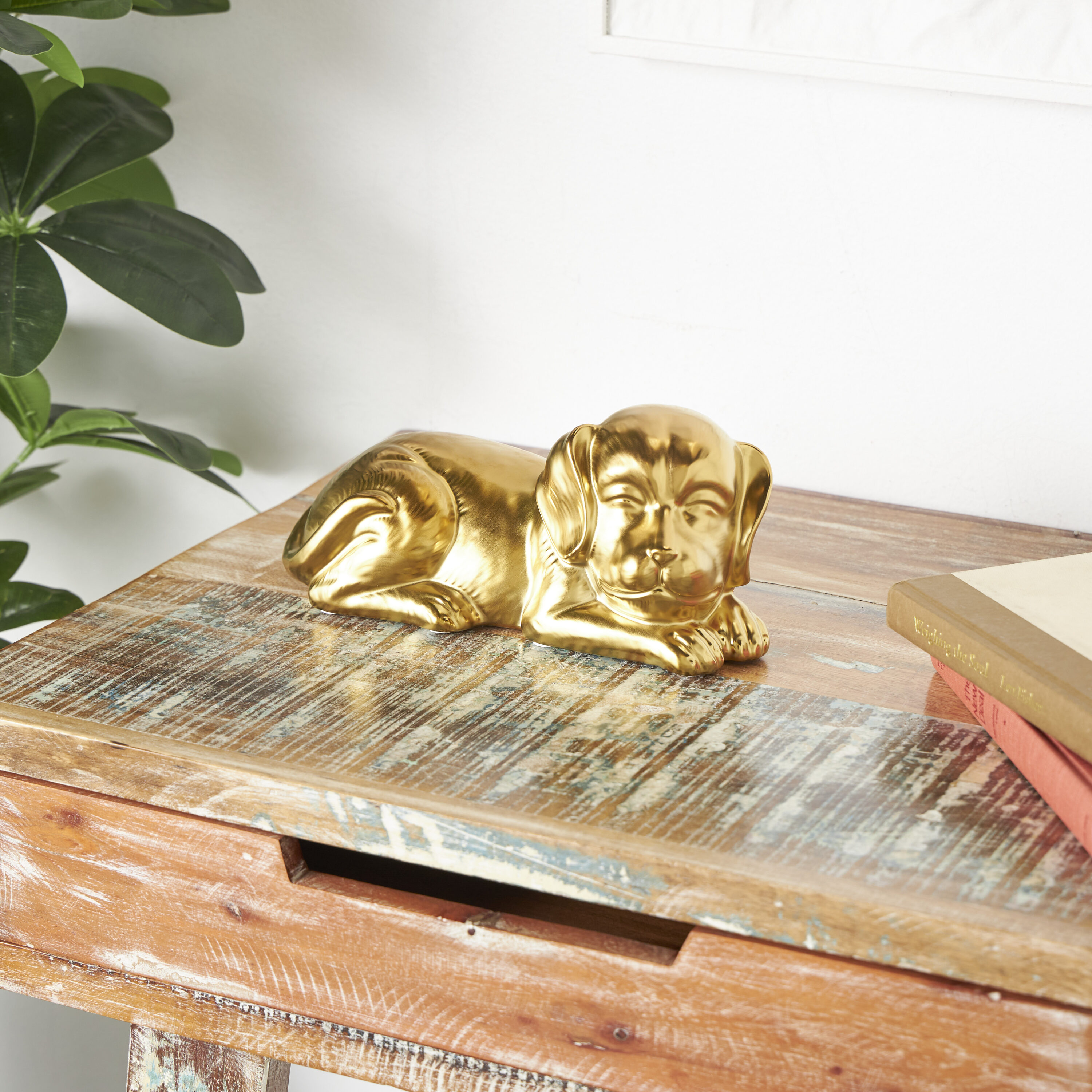 Grayson Lane 821759 Gold Ceramic Glam Sculpture