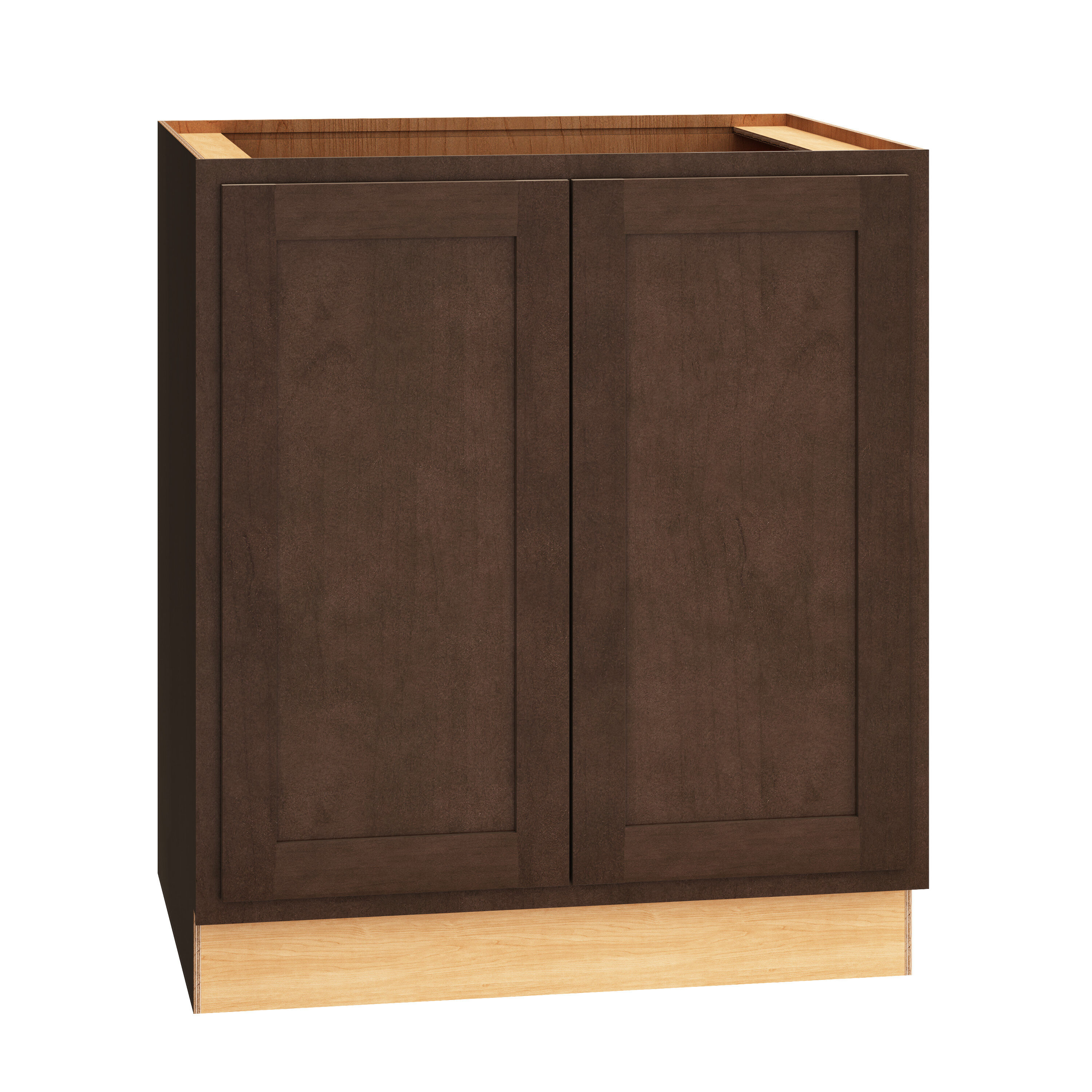 Diamond Express Jamestown 15-in W x 34.5-in H x 24-in D Thatch Partial Overlay Base Fully Assembled Plywood Cabinet (Recessed Panel Shaker Door Style)