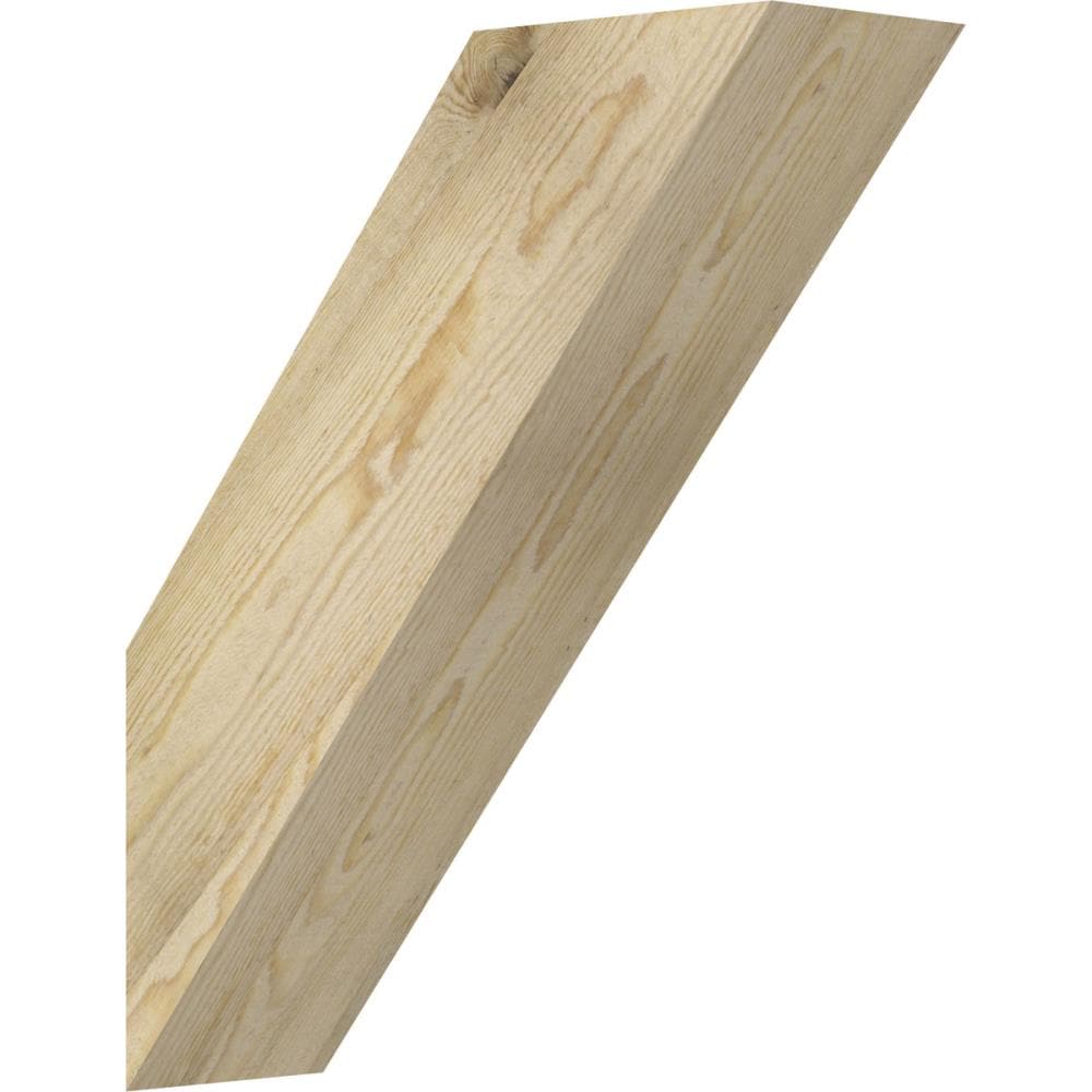 Ekena Millwork BRC06X18X22TRA00RDF 6-in x 18-in x 22-in Douglas Fir Unfinished Wood Traditional rough sawn