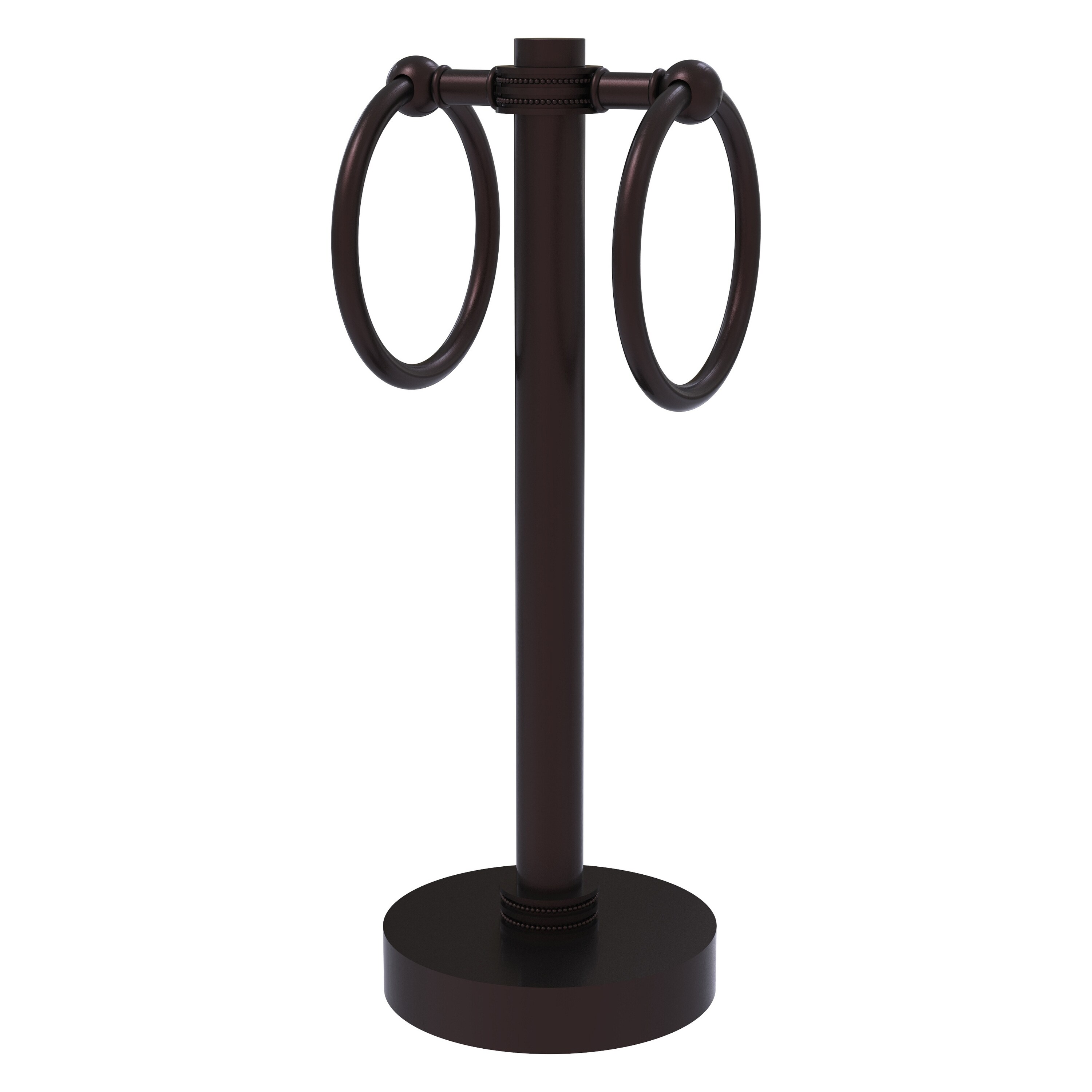 Allied Brass 953D-ABZ Antique Bronze Freestanding countertop Double Towel Ring