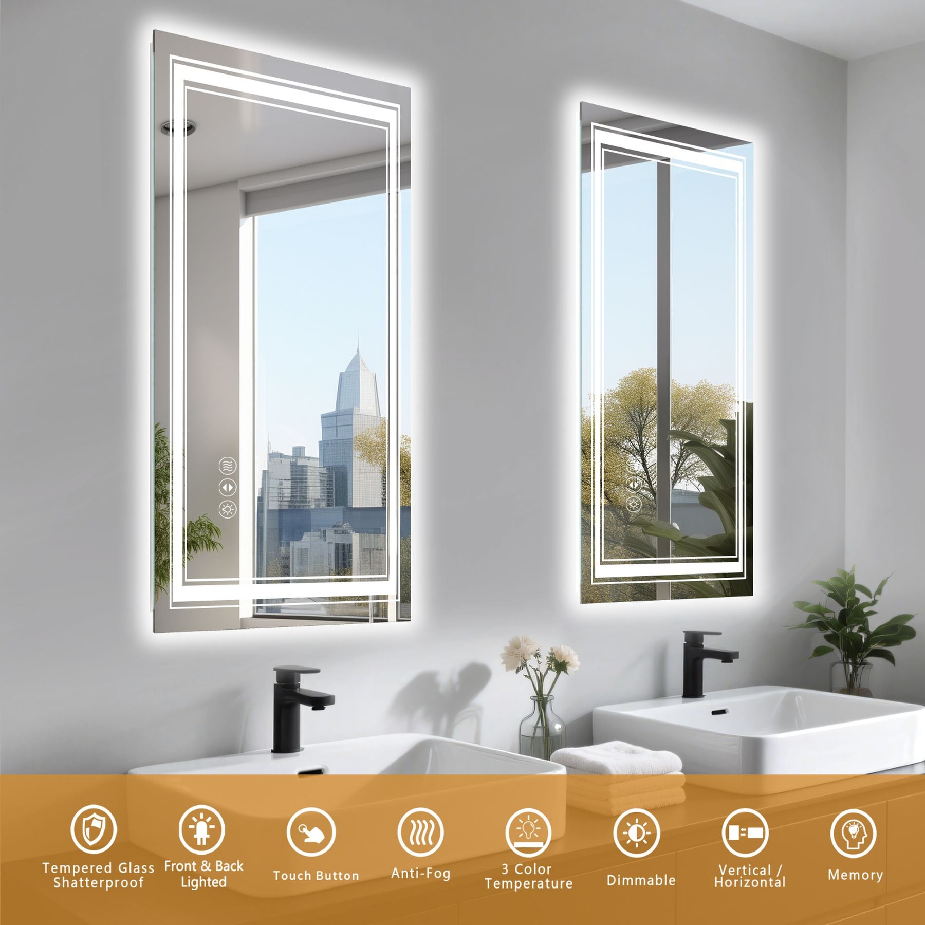 Blisstyle ZZZ1483UHTEUY Framed-Bath-Mirrors - View #7
