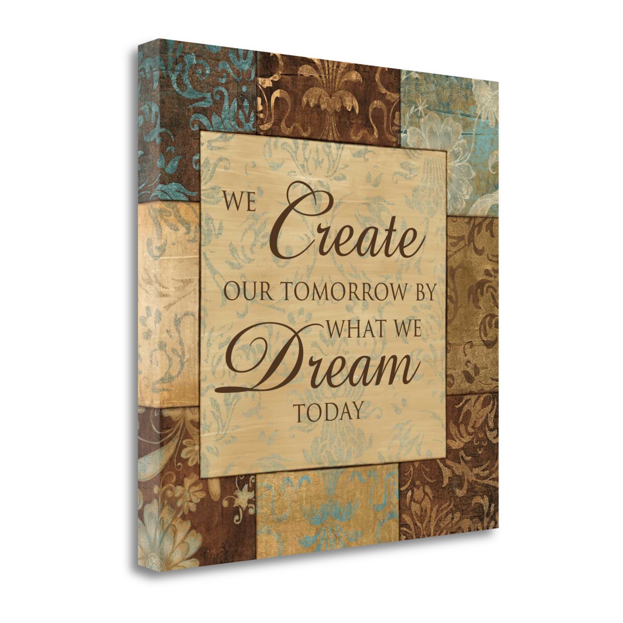 Tangletown Fine Art BAAX21972-2424C Artique Studio What We Dream Today 24-in H x 24-in W Inspirational Print on Canvas