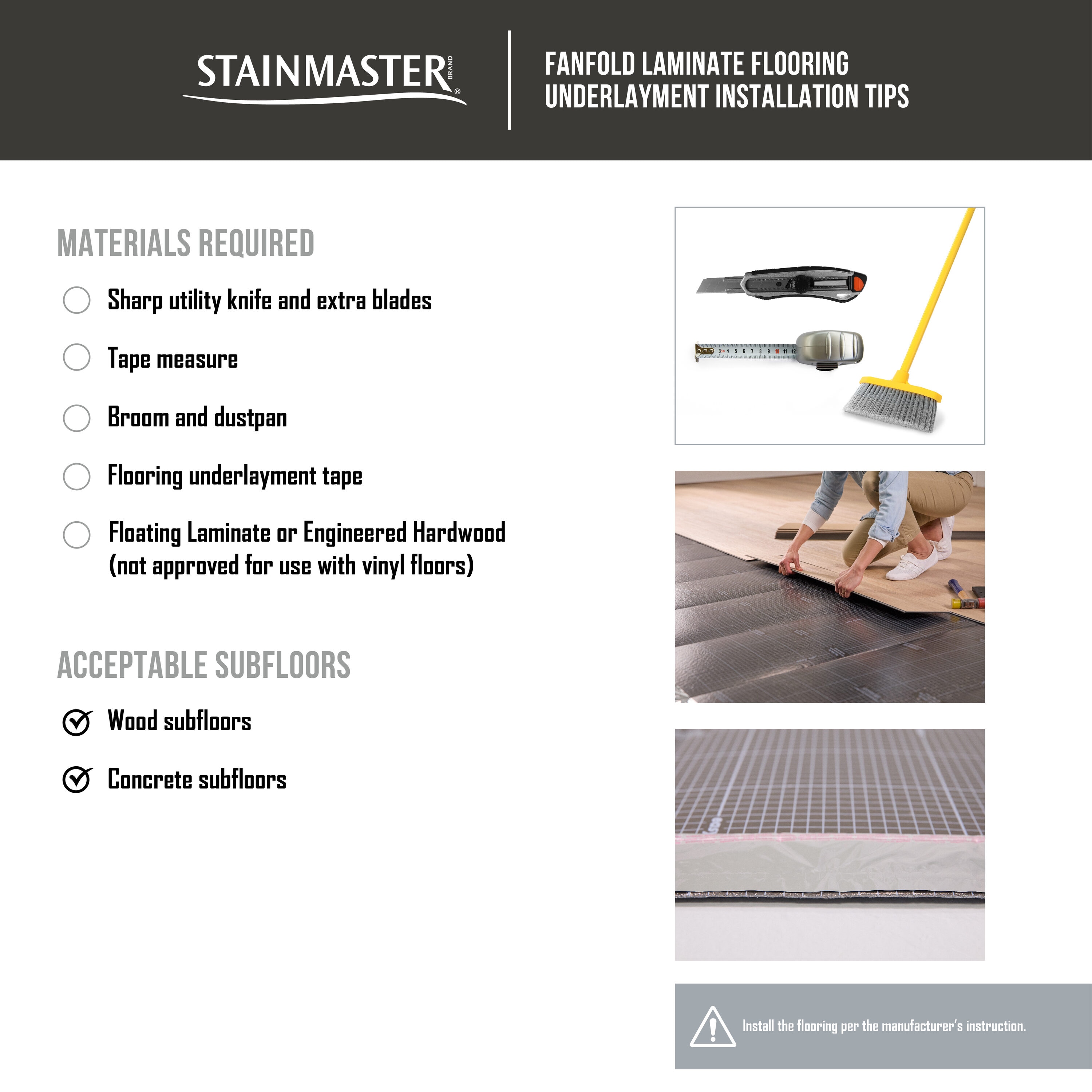 STAINMASTER A65387 Laminate-Underlayment - View #12