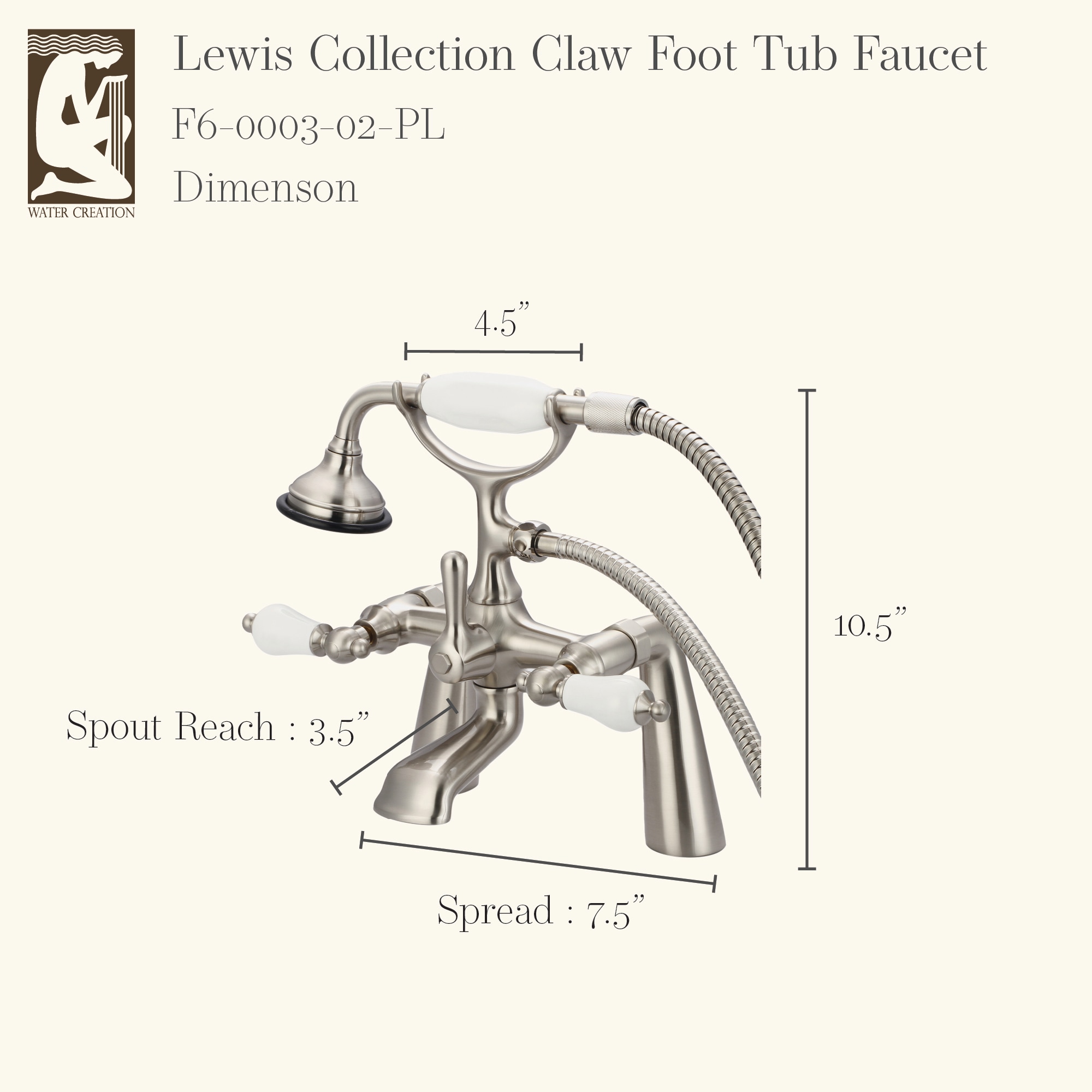 Water Creation F6-0003-02-PL Roman-Tub-Faucets - View #2