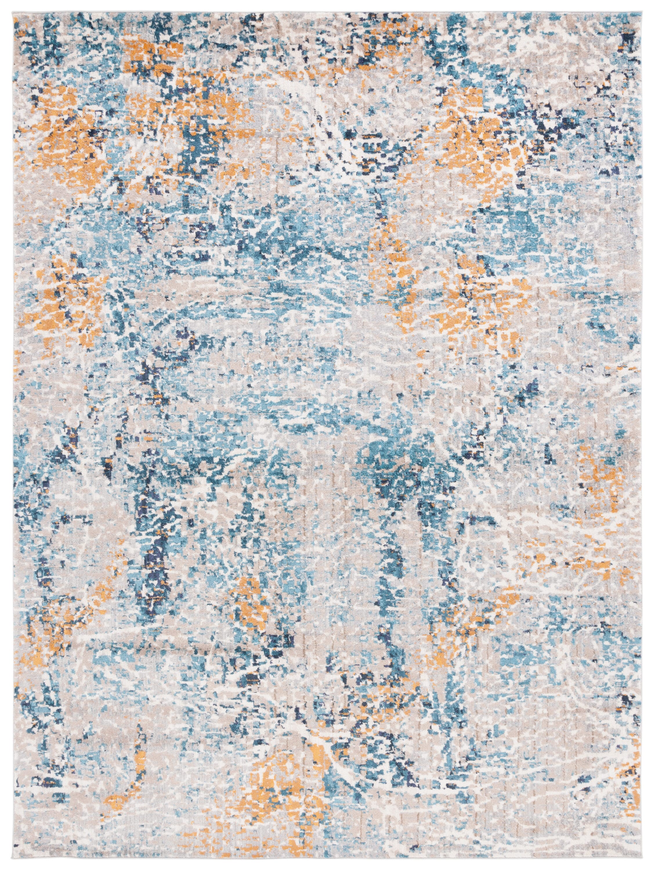 Madison 494G Grey/Blue 8 X 10 Area Rug