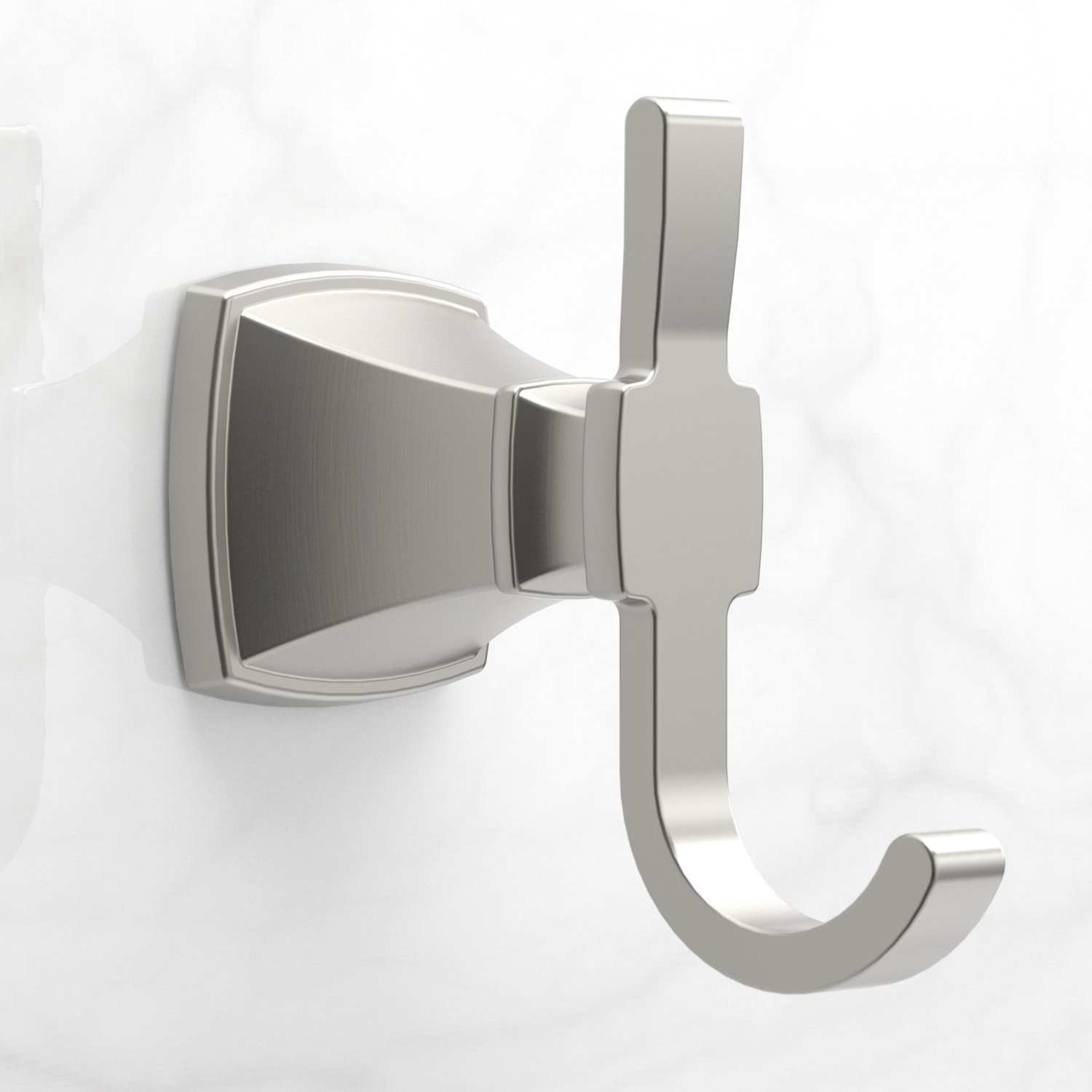 allen + roth Chesler Brushed Nickel Double Wall Mount Towel Hook BTH ...