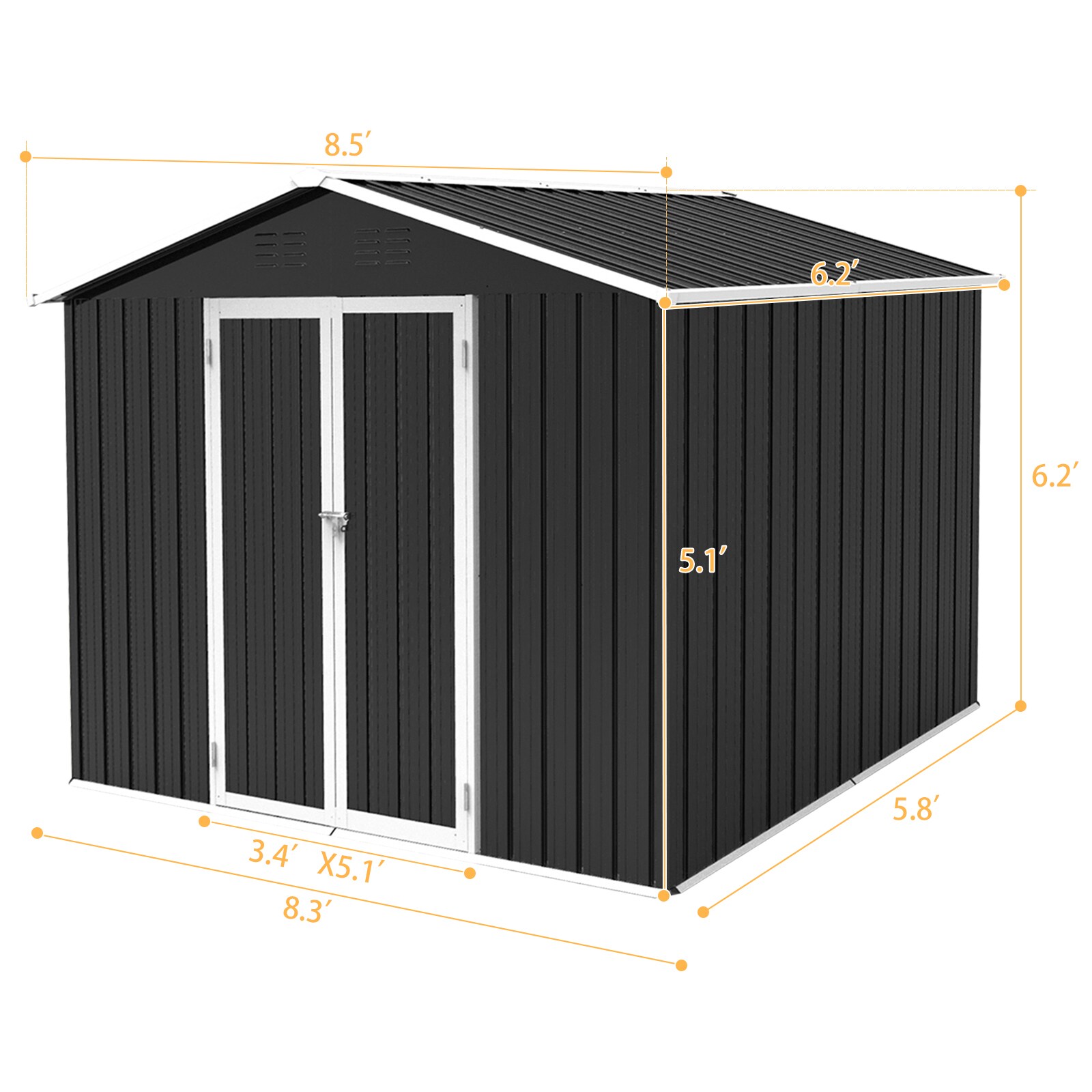 WELLFOR ORS1350S00003 Metal-Storage-Buildings-Sheds - View #2