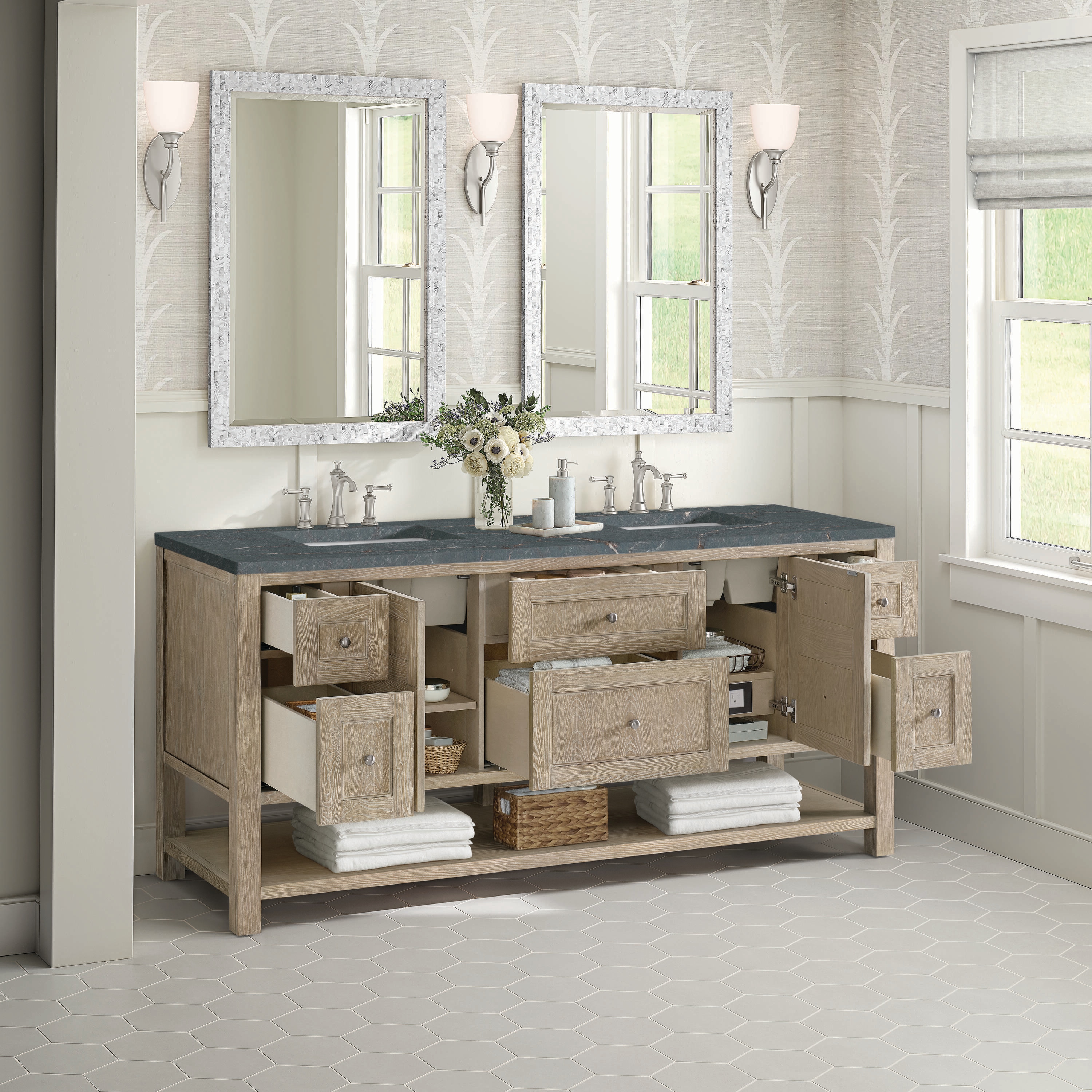 James Martin Vanities 330-V72-WWO-3PBL Bath-Vanity-Combo - View #4