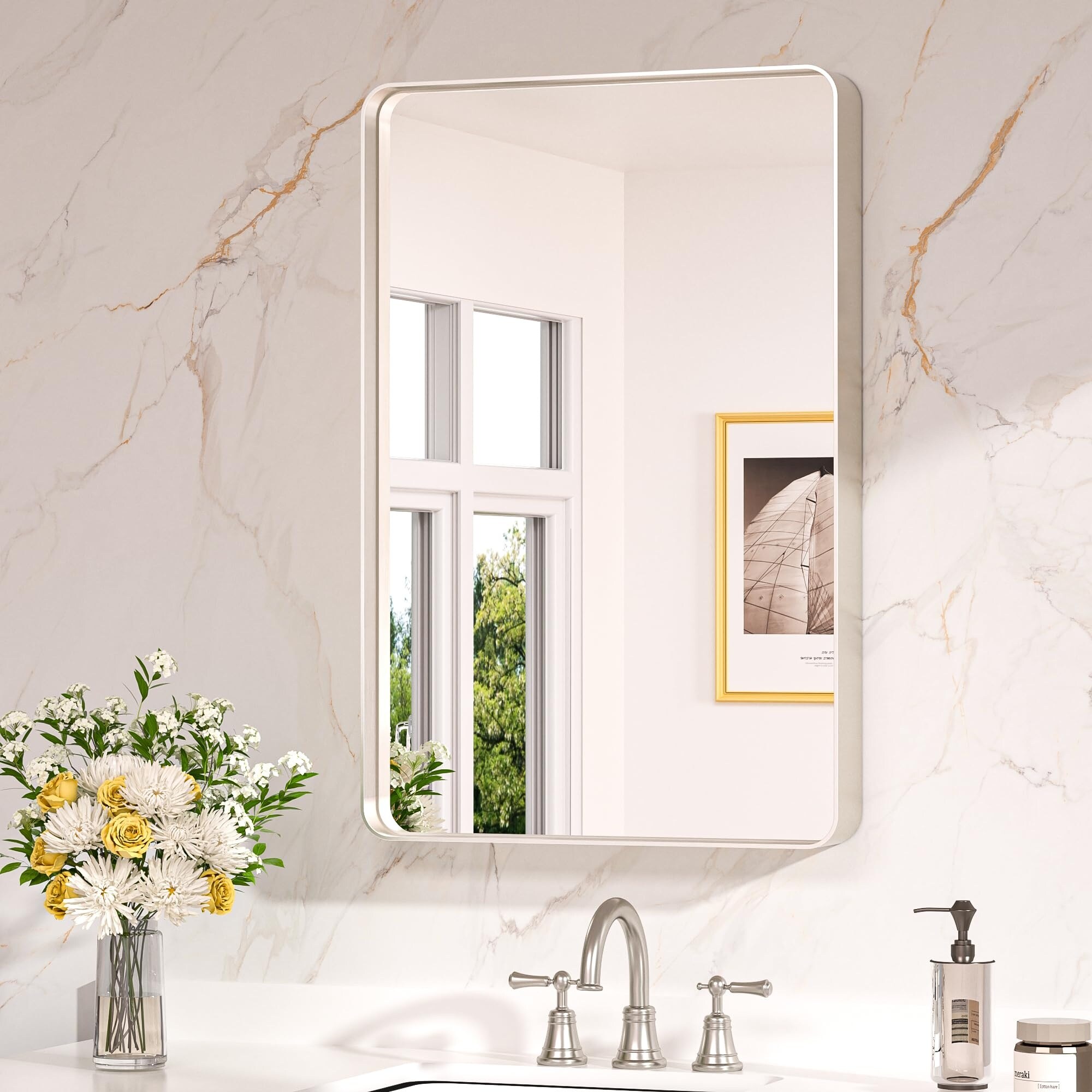 Numhew NHBEN408605 Framed-Bath-Mirrors - View #4