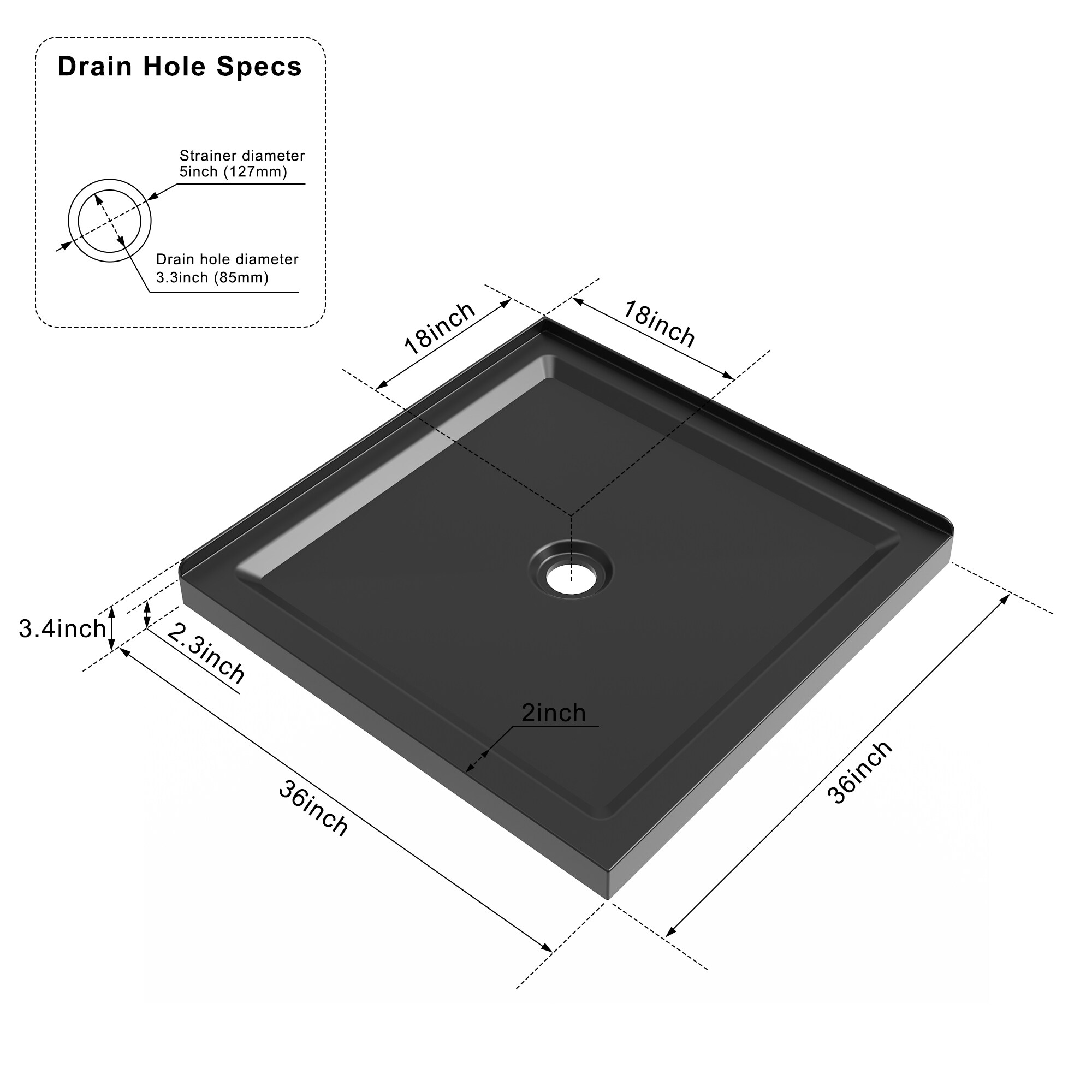 AAZJ JJC-W3776P351363 Shower-Floors - View #5