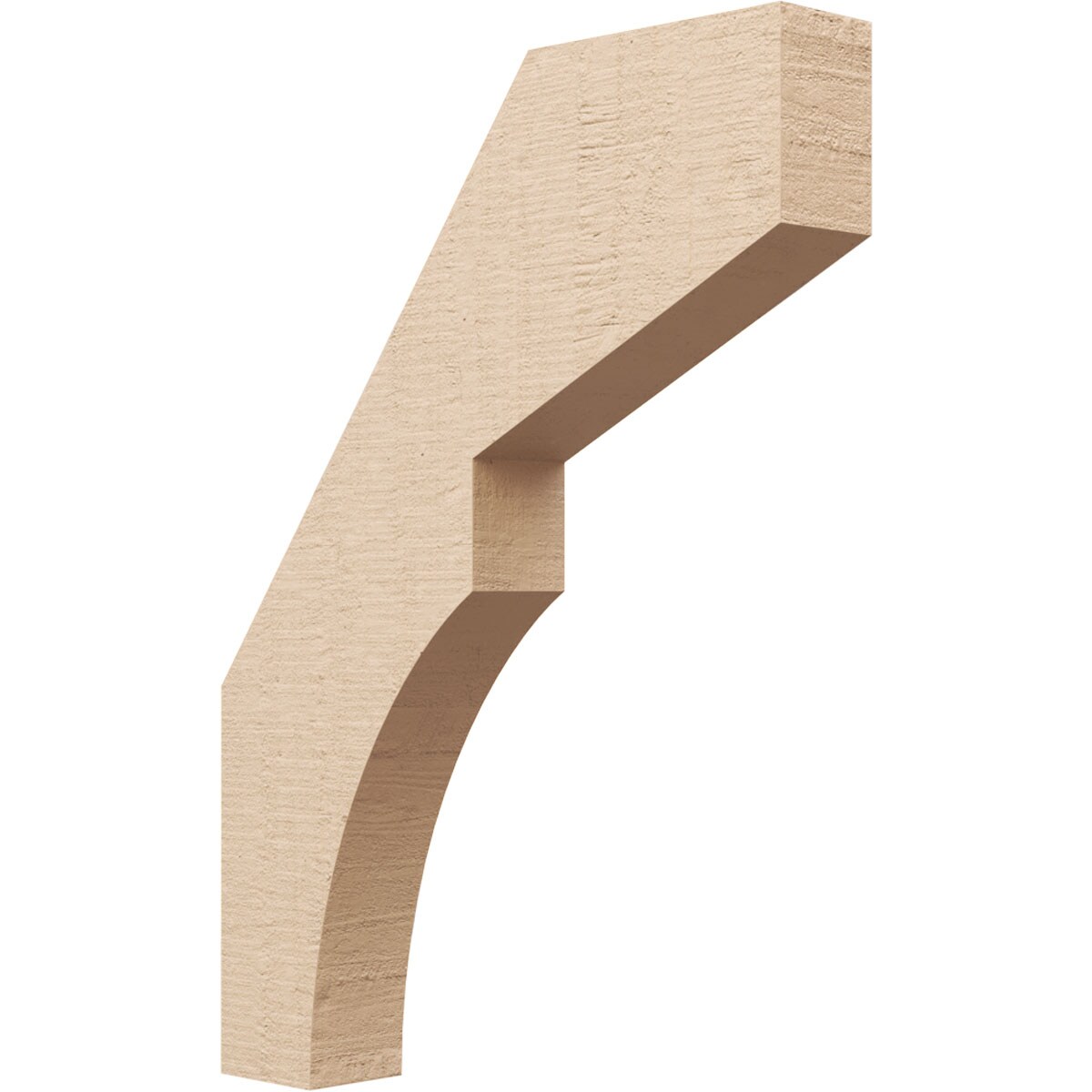 Ekena Millwork BRCUR03X18X24MONRCPR 3-in x 24-in x 18-in Primed Urethane Monterey Rough Cedar TimberThane Knee Brace